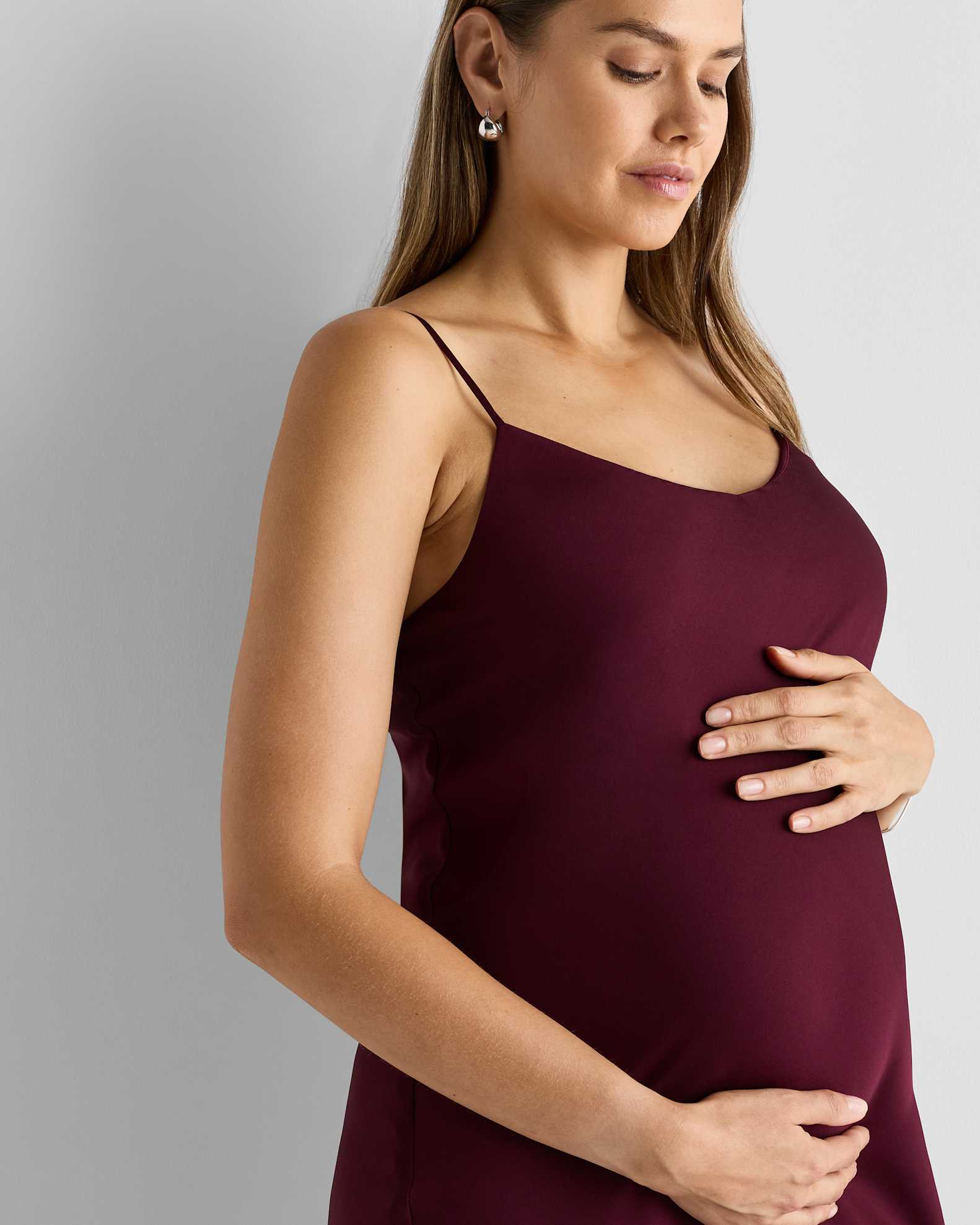 pregnancy slip for dress LO+JAYNE Women's The Everything - Blue designed to embrace and flatter your growing bump The Everything Slip Dress in