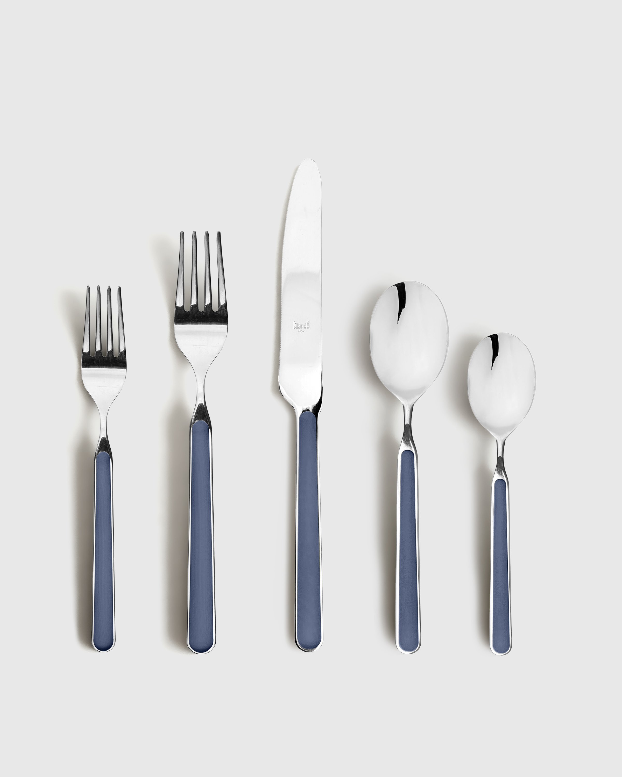 Cobalt Fantasia Flatware 20-Pc Set by Mepra