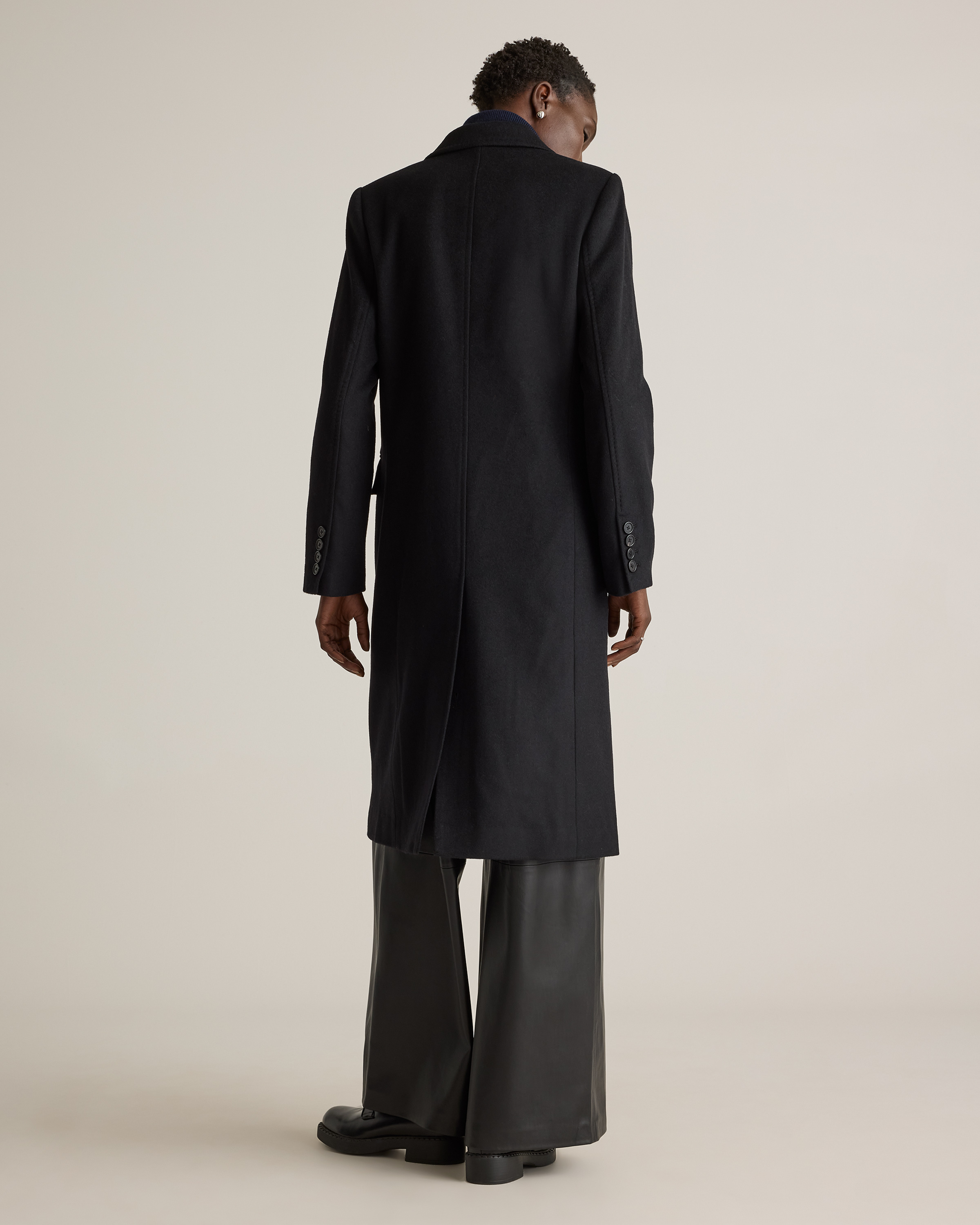 ジャケット・アウター BYBLOS DOUBLE-BREASTED MELTON WOOL COAT Italian Melton Wool Blend Coat | Talbots