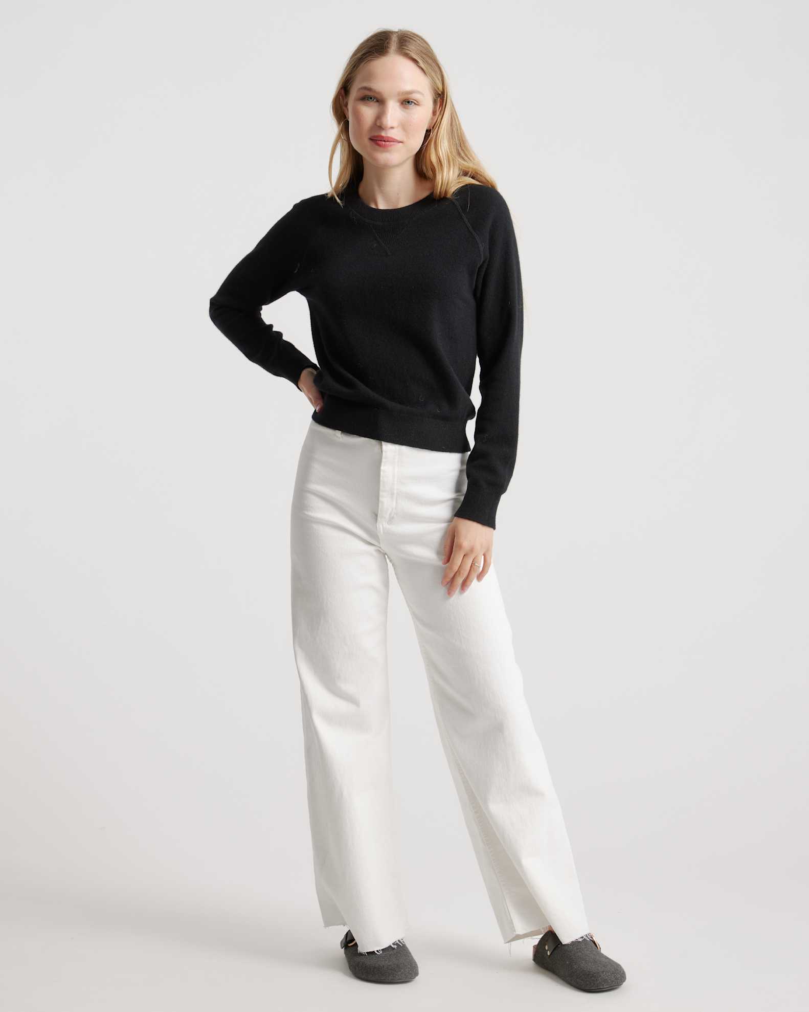 Mongolian Shrunken Cashmere Sweatshirt