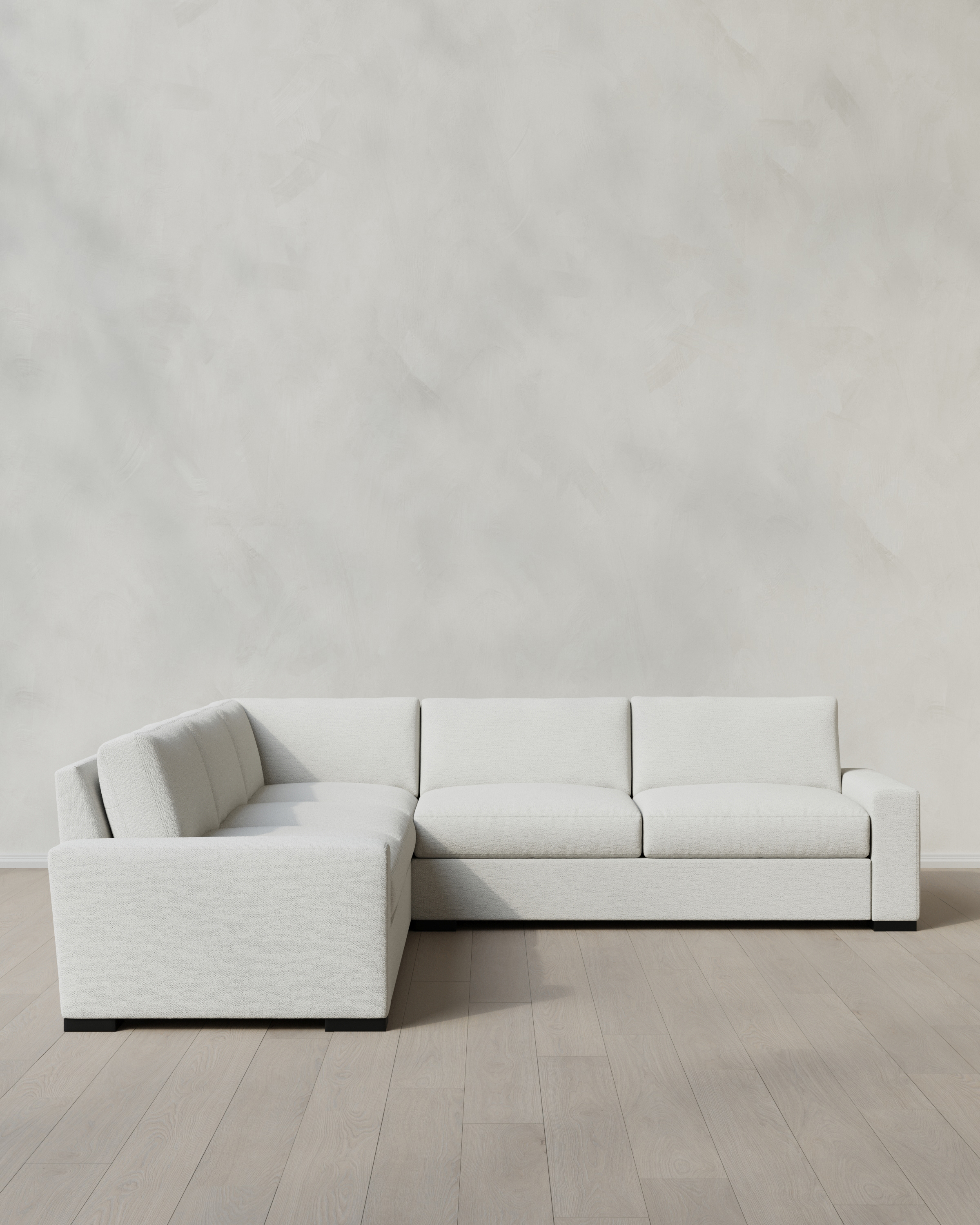 Snow Stillman L Sectional in Performance Basketweave