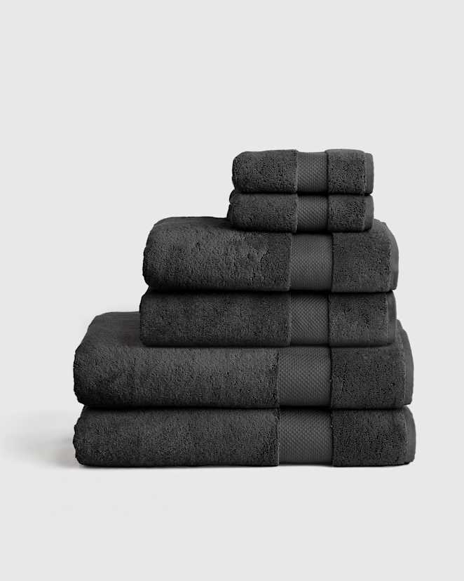 Charcoal Turkish Ultra Plush Deluxe Bath Bundle
