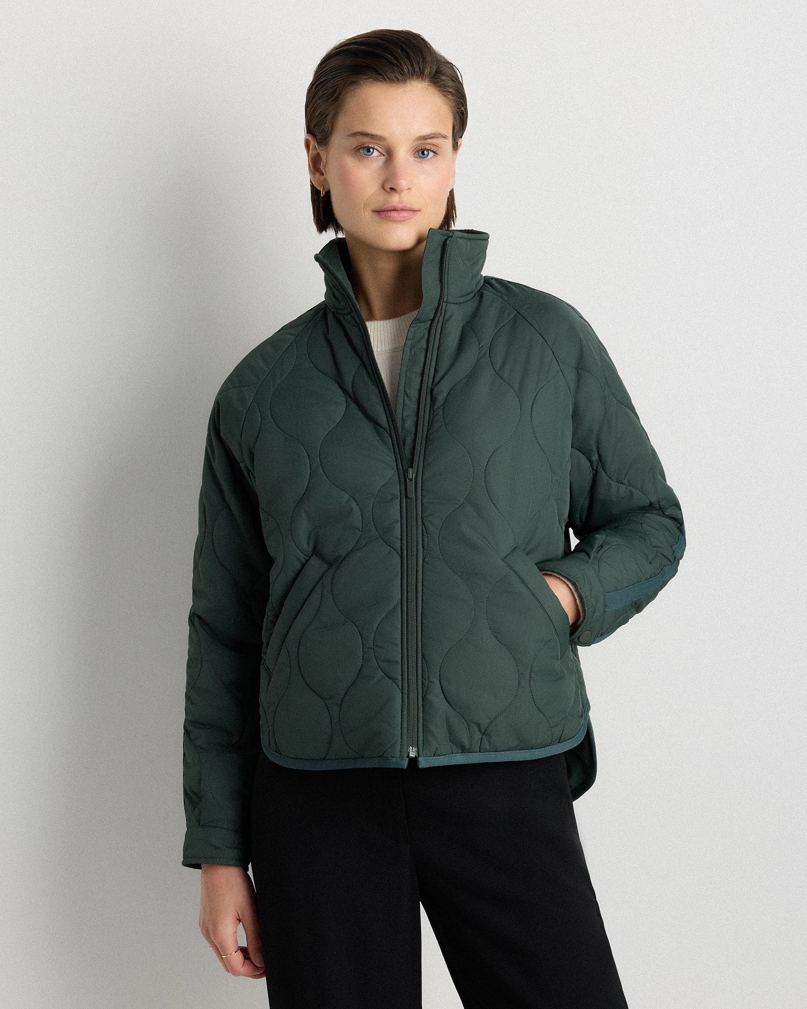 Featherless Quilted Packable Puffer Jacket