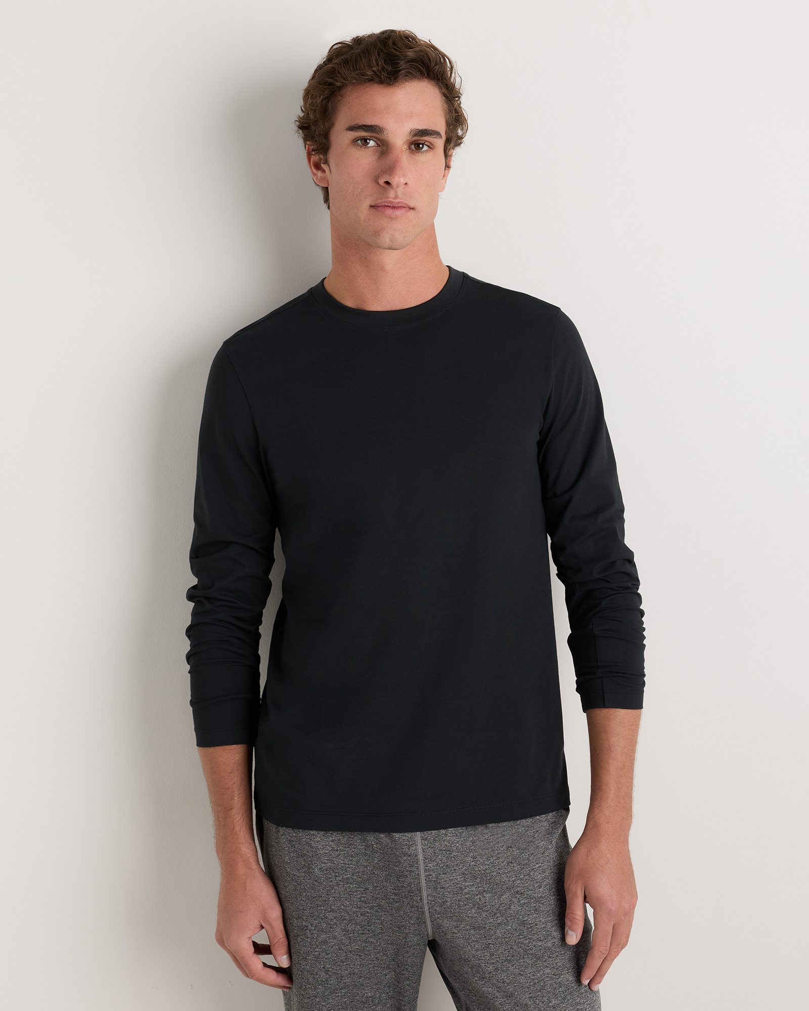 Black Studio Performance Long Sleeve Tee
