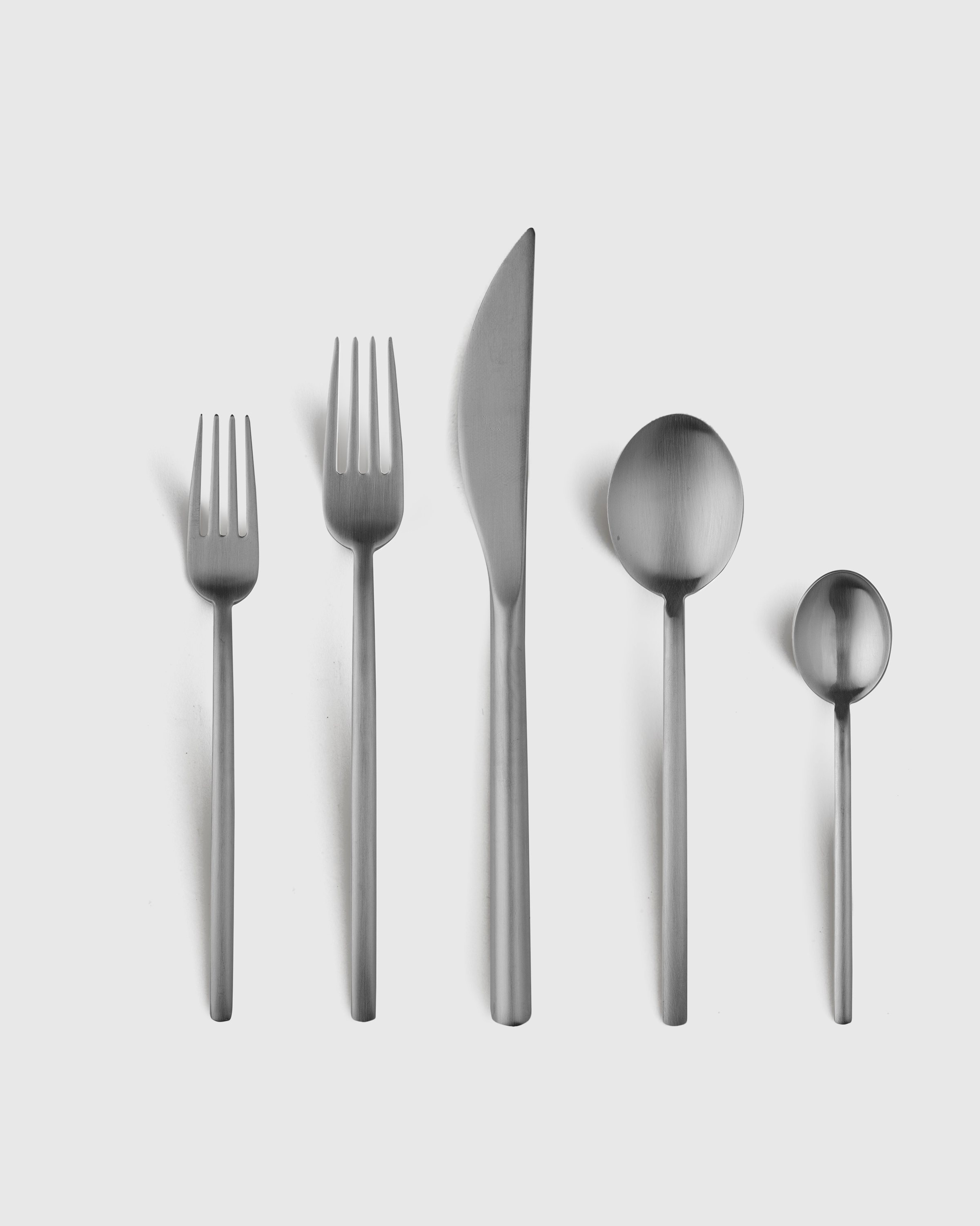 Brushed Stainless Steel Due Flatware 20-Pc Set by Mepra