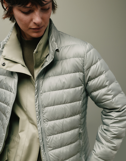 Shadow Green Lightweight Down Packable Puffer Jacket