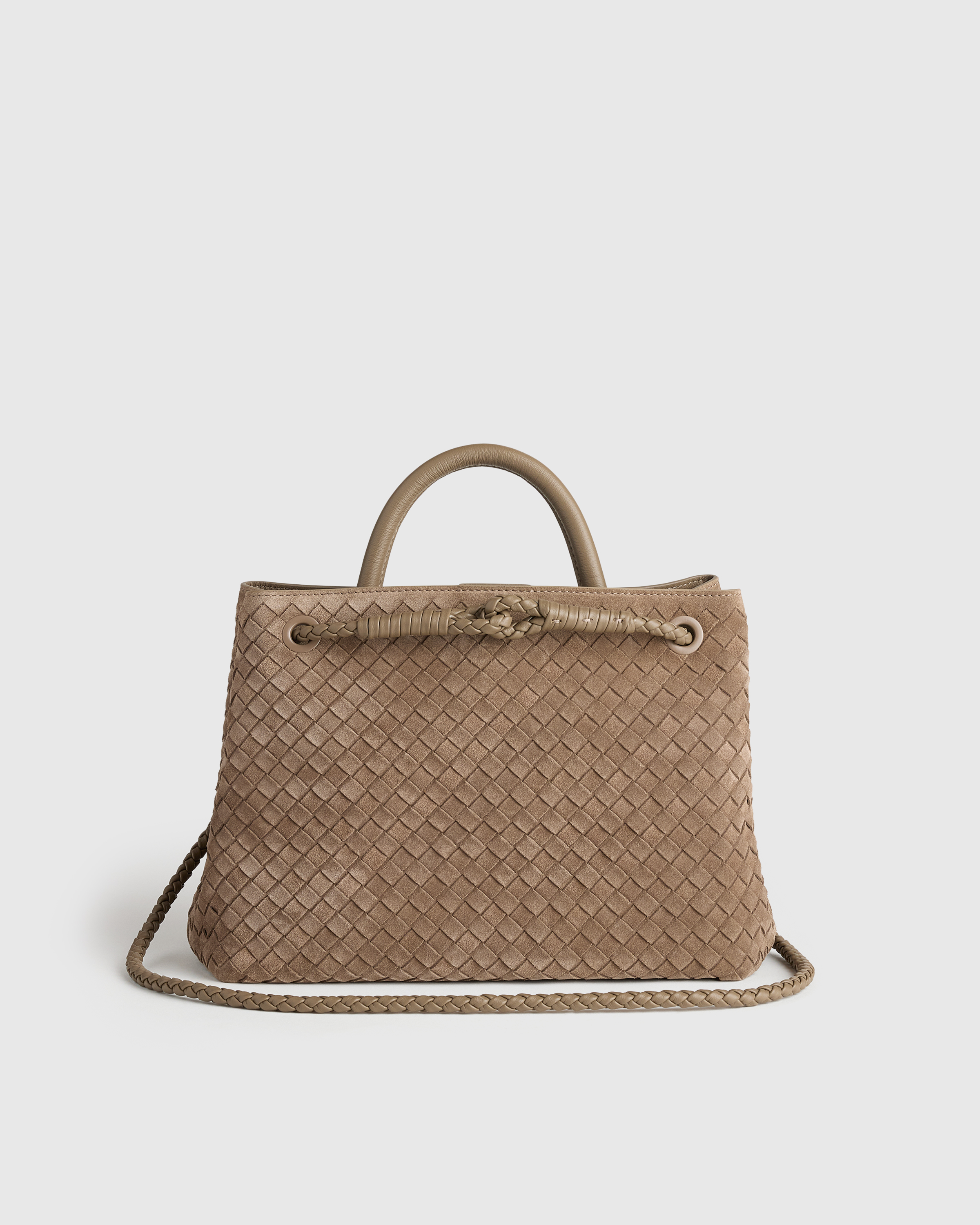 Pebble Romy Suede Handwoven Satchel