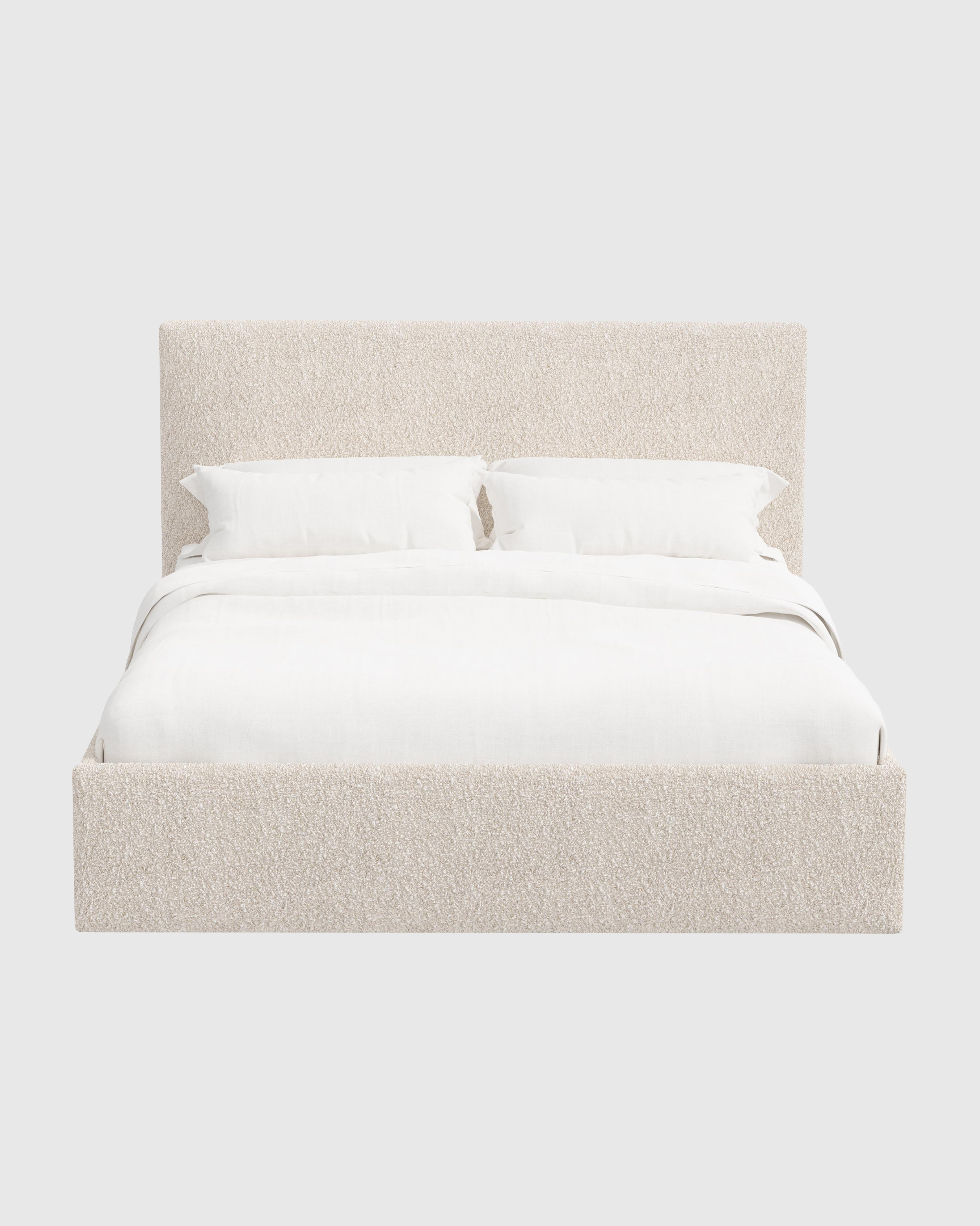 Plush Boucle Square Bed - Thumbnail 2