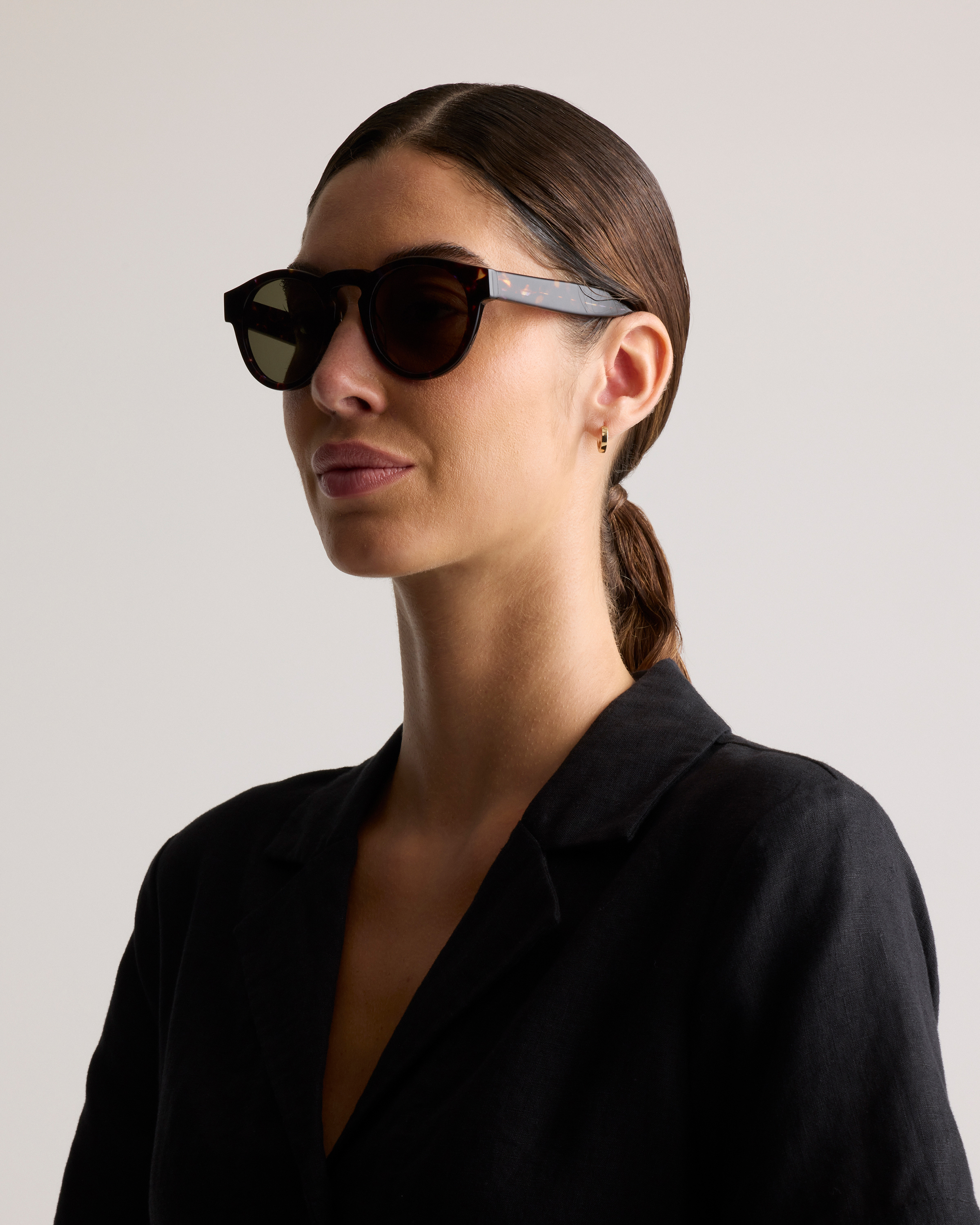 Tuscon Polarized Acetate Sunglasses in Amethyst Tortoise  display picture 3