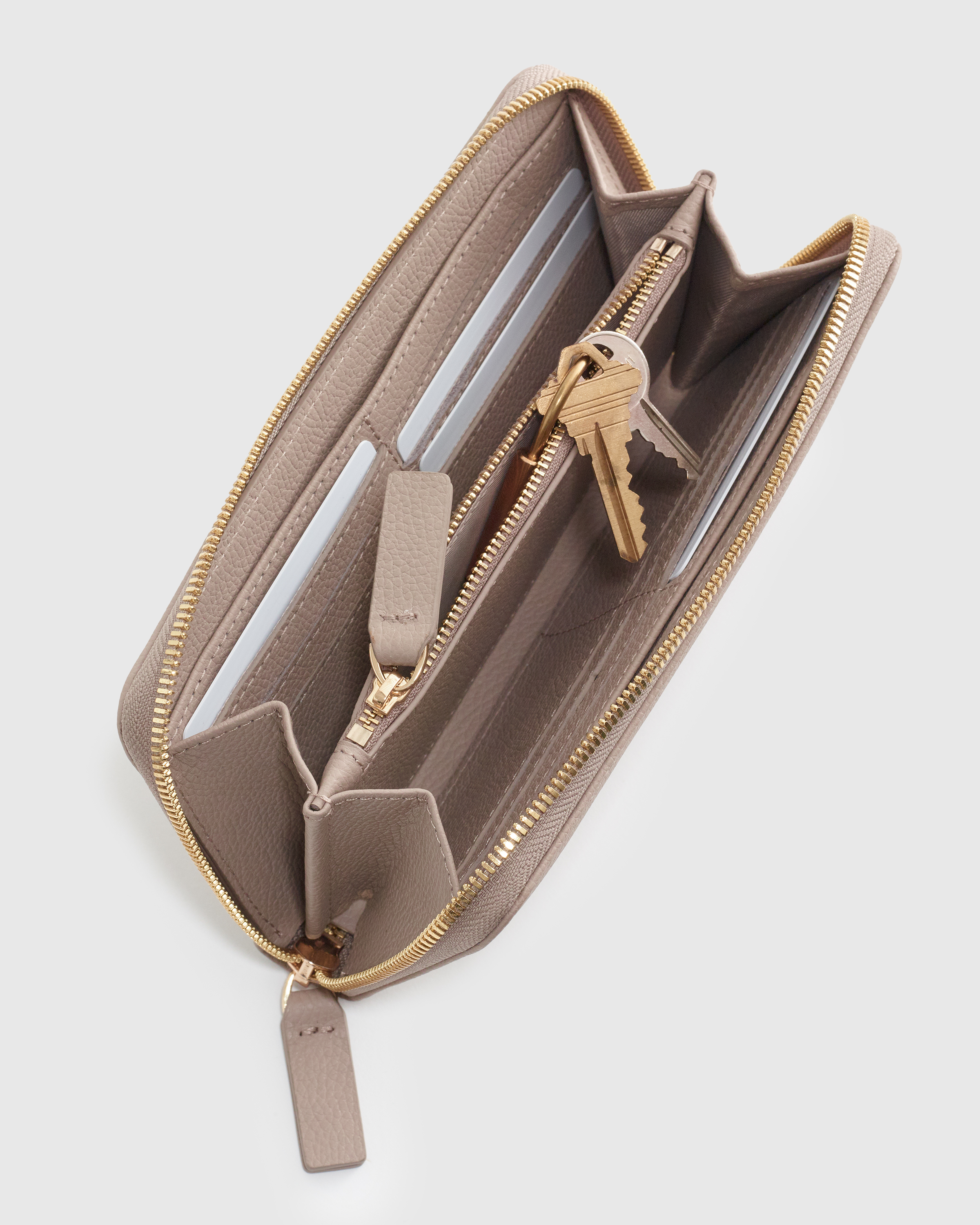 Italian Pebbled Leather Continental Wallet - Thumbnail 4