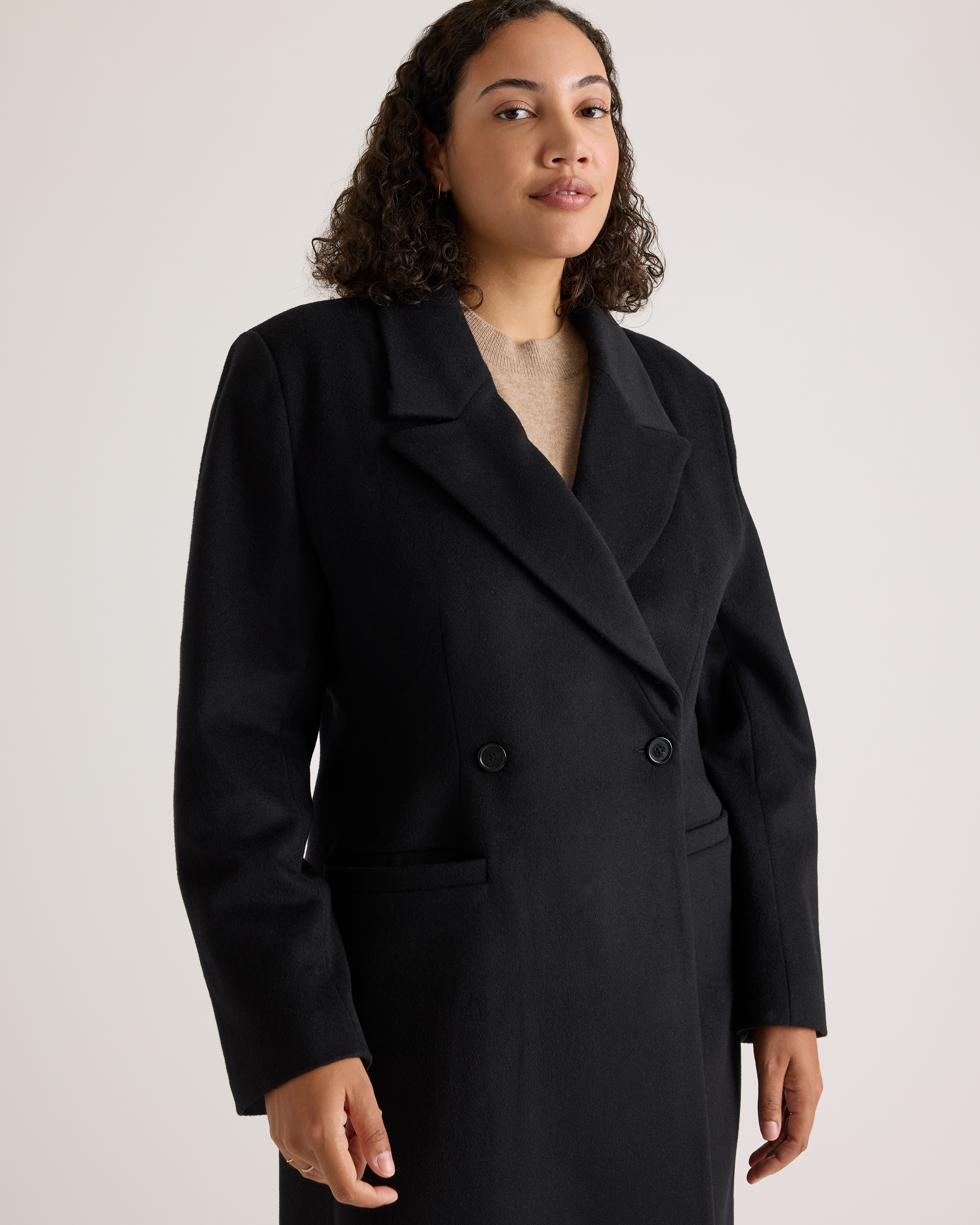 ジャケット・アウター epine volume wool tailored coat Wool lining jacket polyamide | Max Mara