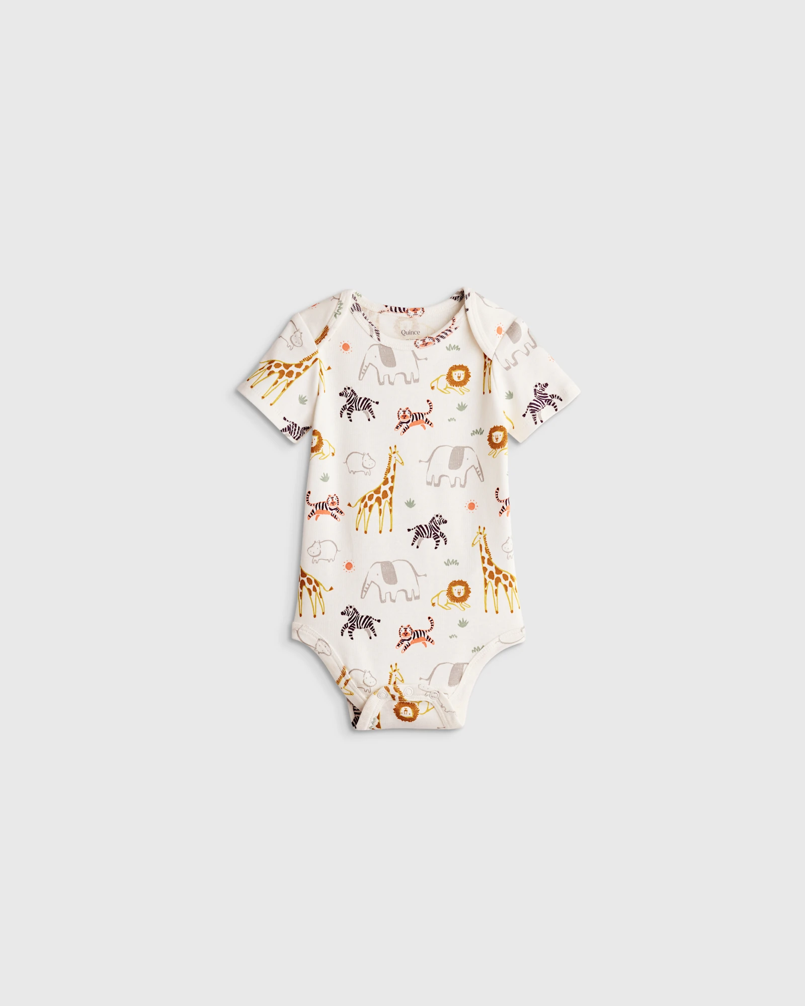 100% Organic Cotton Short Sleeve Bodysuit - Baby