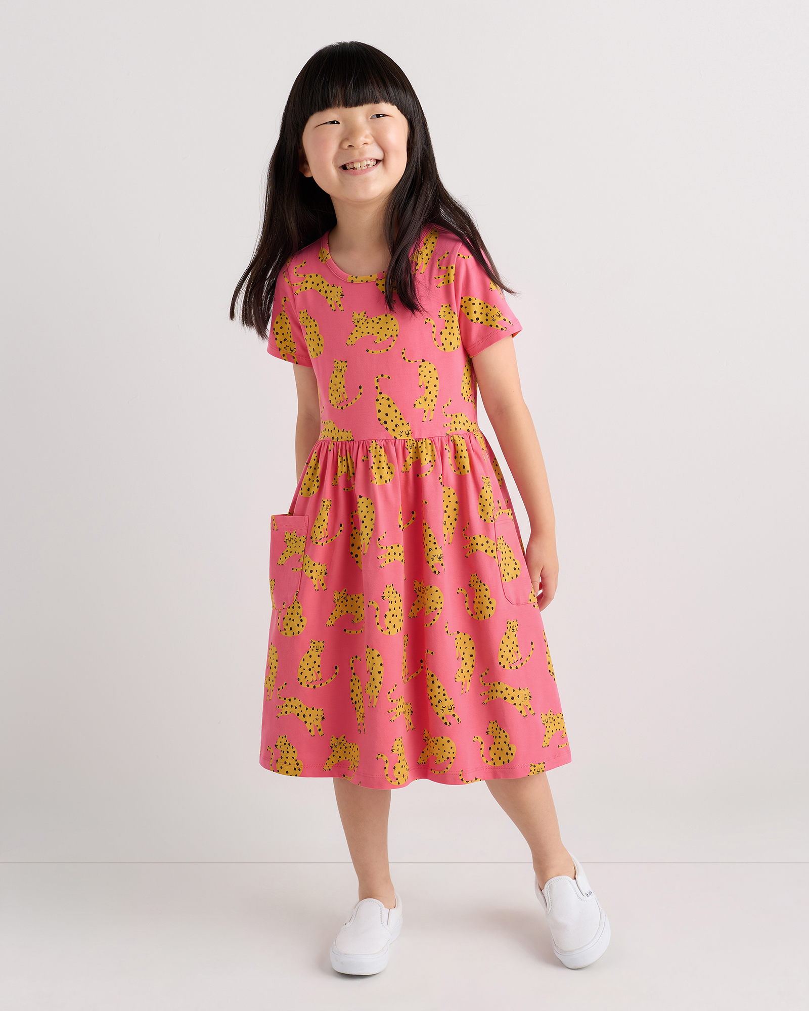 Organic Cotton Fit and Flare Pocket Dress