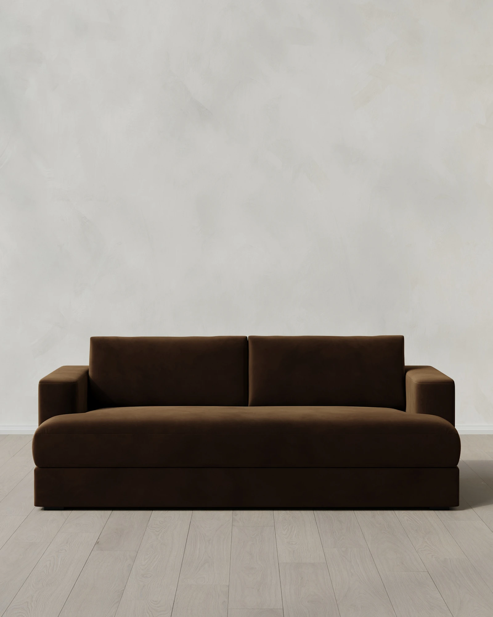 Sierra Performance Velvet Taper Arm Sofa
