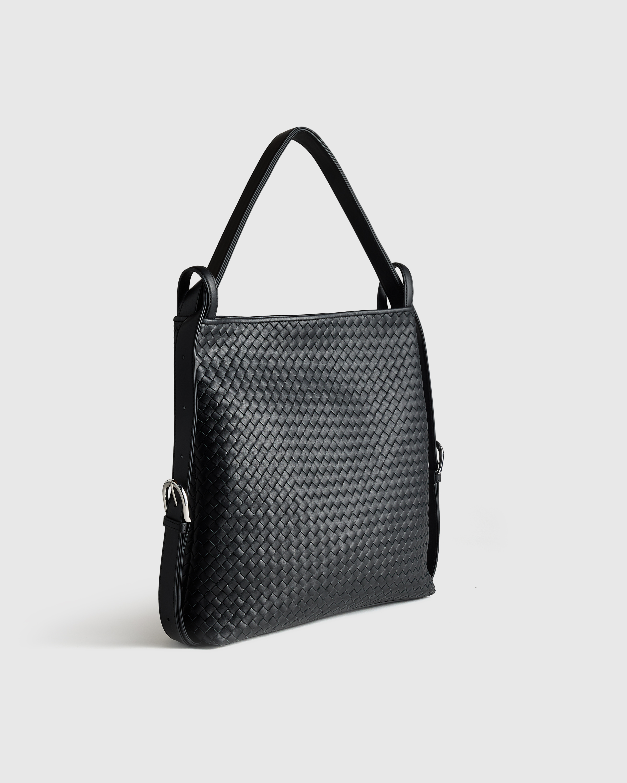 Italian Leather Handwoven Convertible Backpack - thumbnail 8