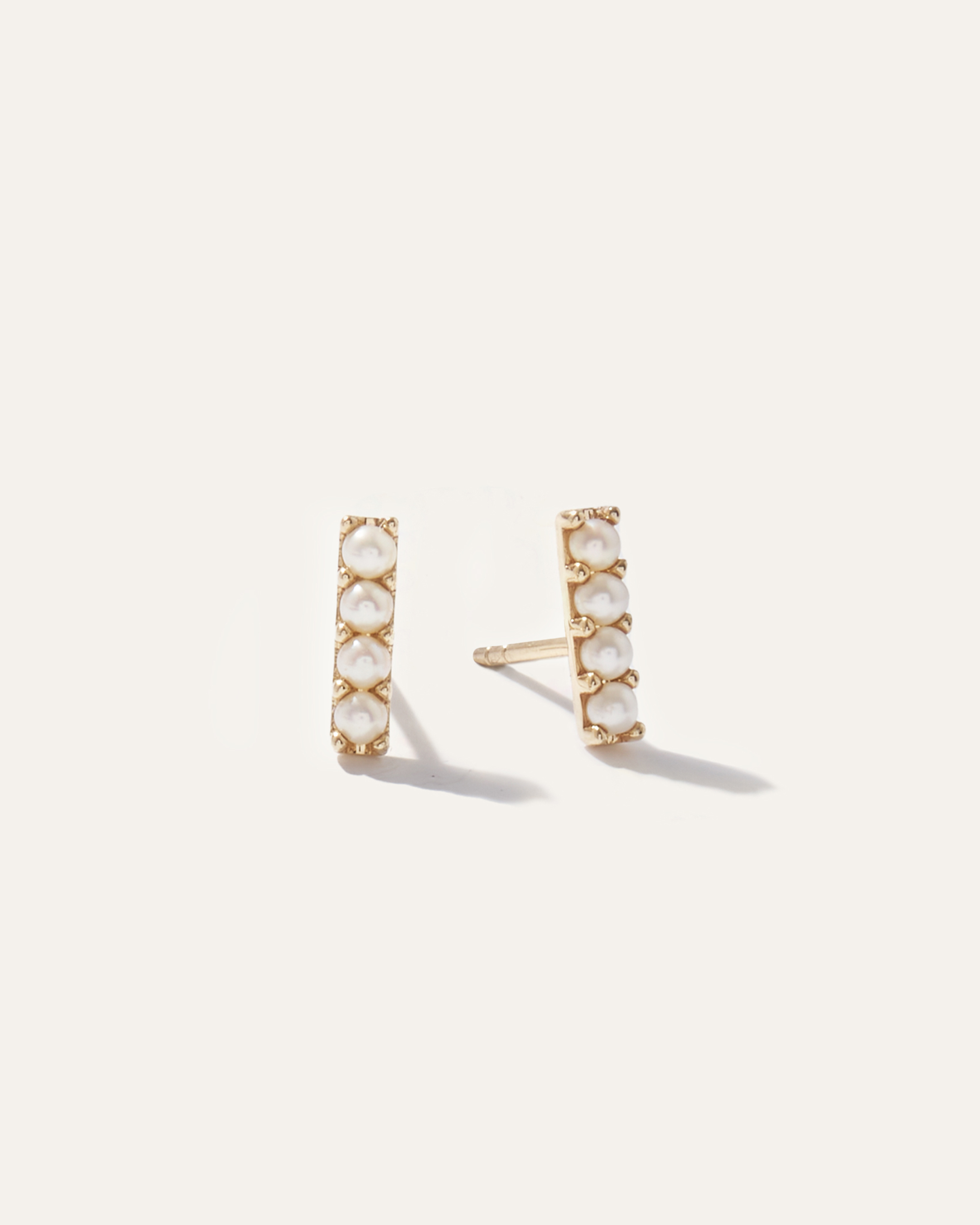 Fresh Water Pearl Bar Studs