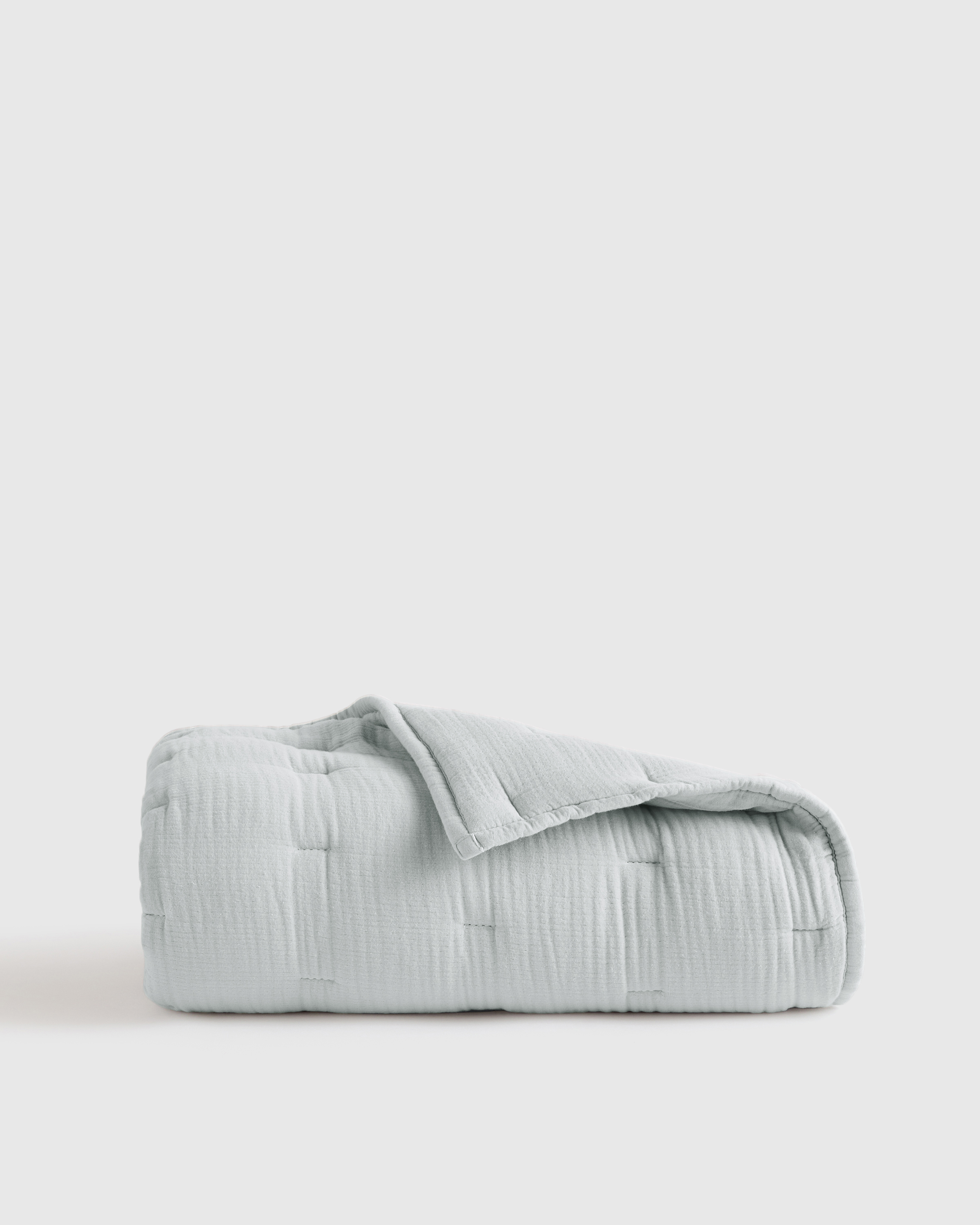 Organic Cotton Gauze Toddler Quilt, One Size, Mist