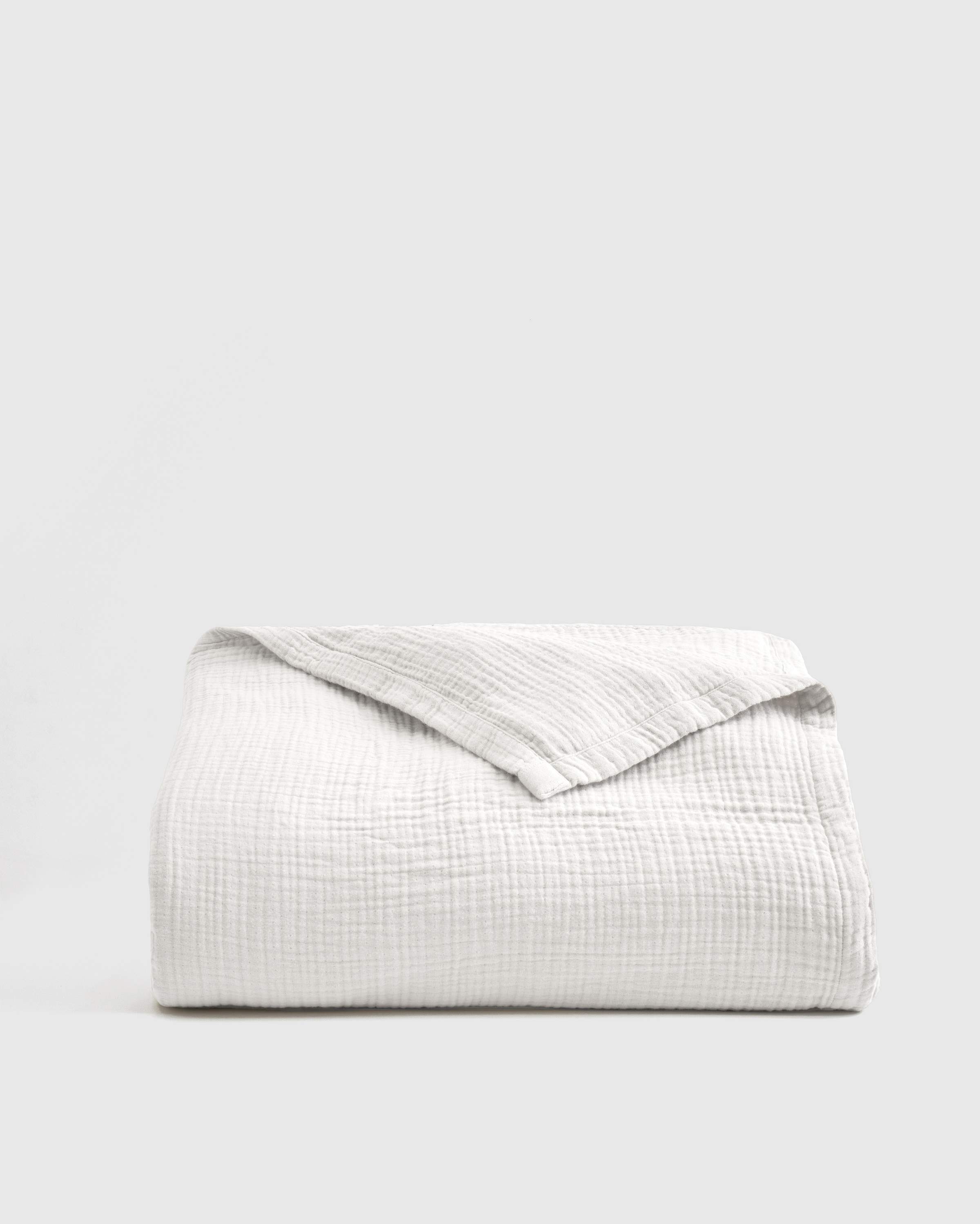 White Organic Airy Gauze Blanket