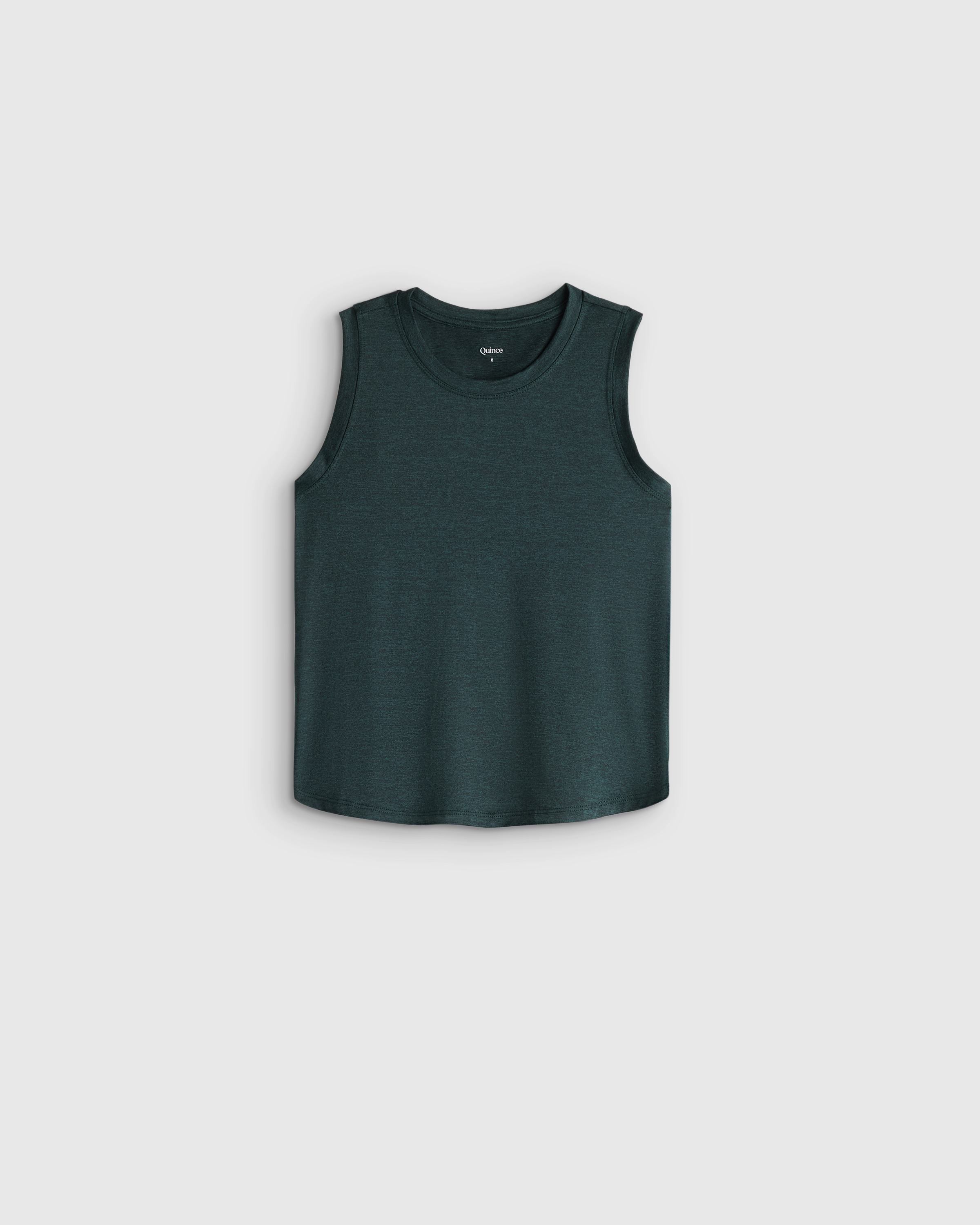 Heather Green Girls Flowknit Breeze Tank