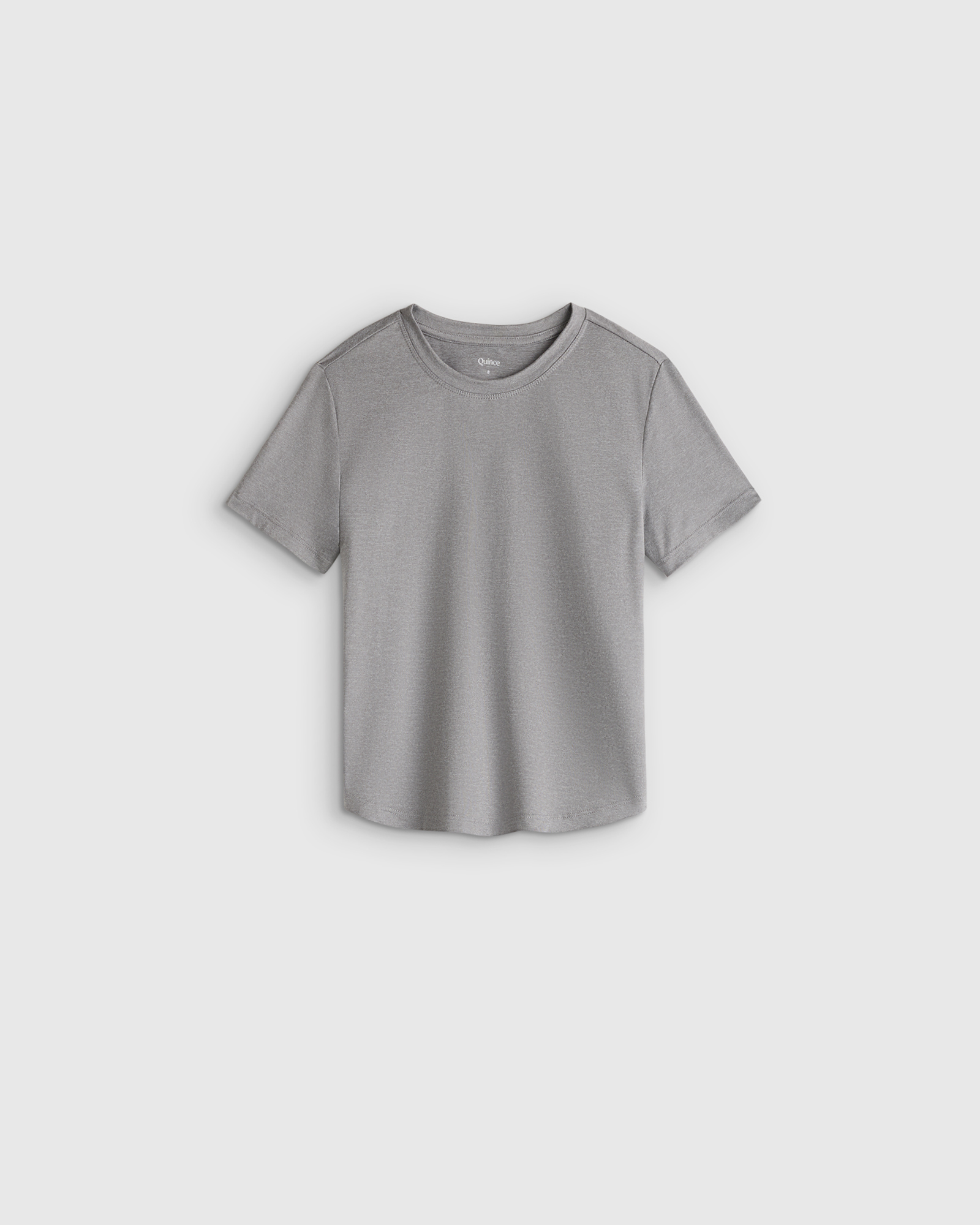 Heather Grey Girls Flowknit Breeze Tee