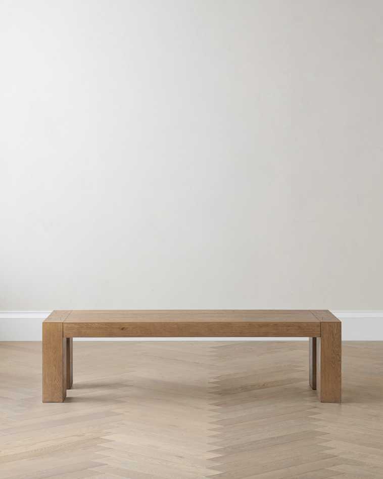 Cafe Brown Reclaimed Oak Parsons Dining Bench