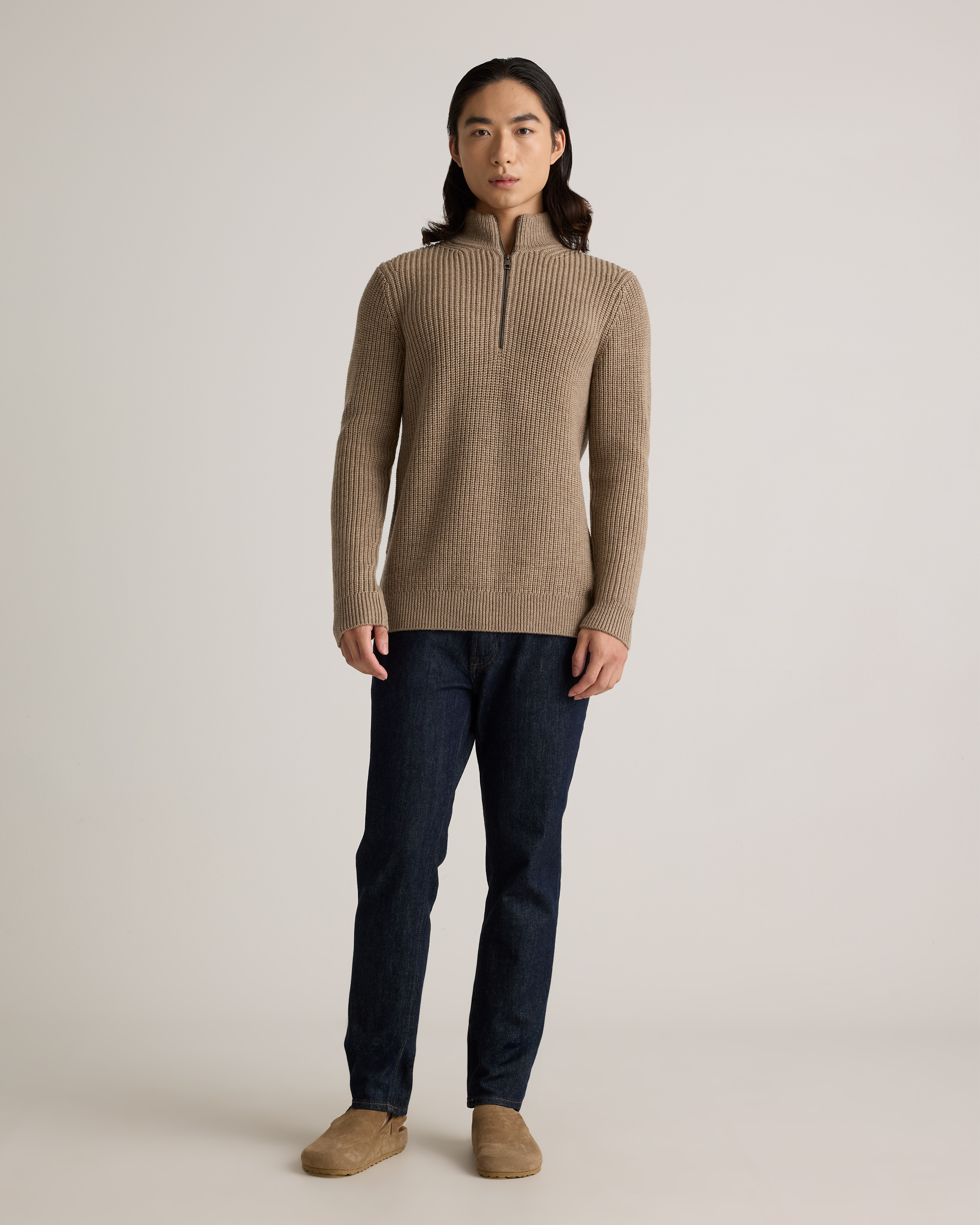 Australian Merino Wool Half Zip Sweater