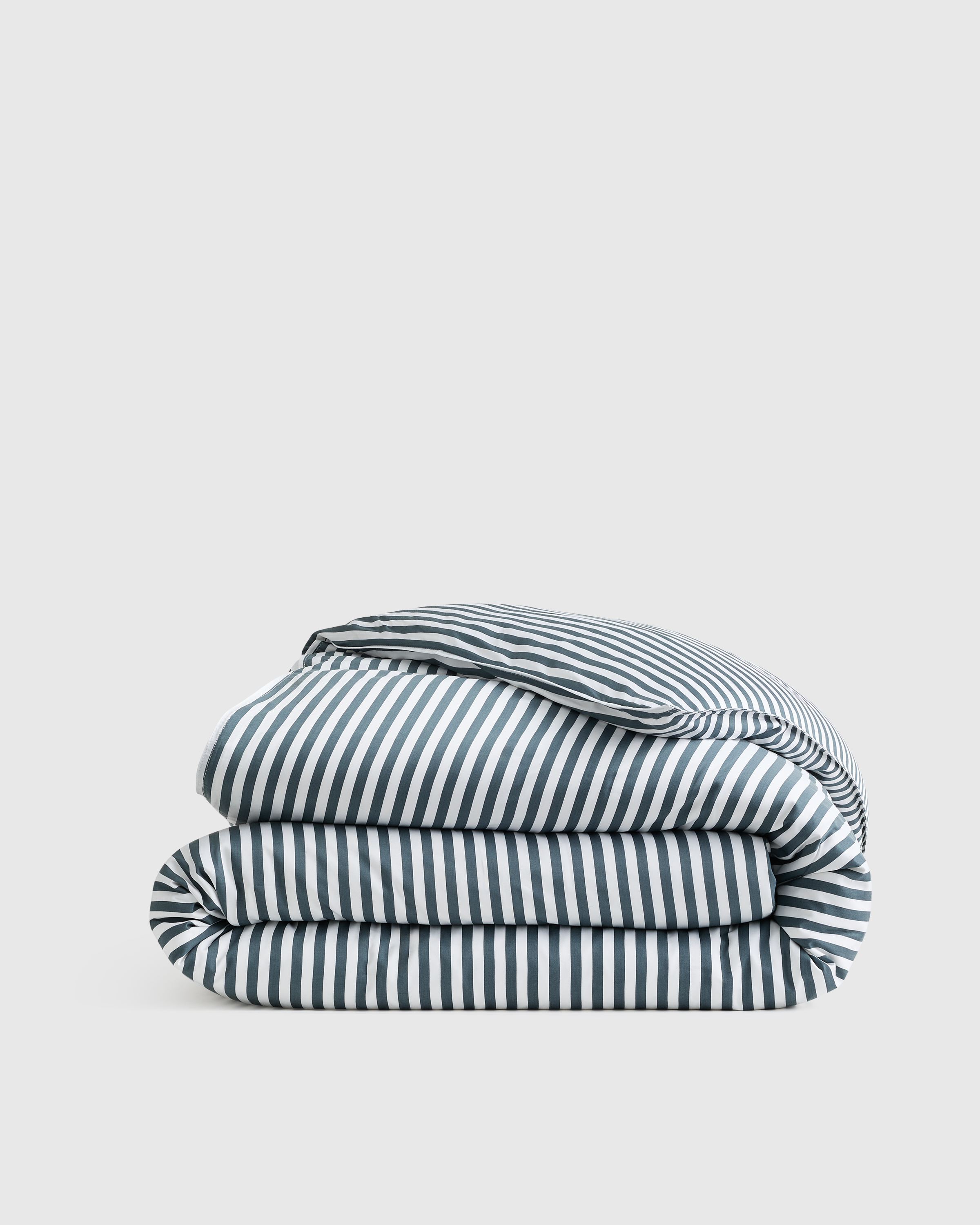 Tailored Stripe Nightfall Bamboo Duvet Cover
