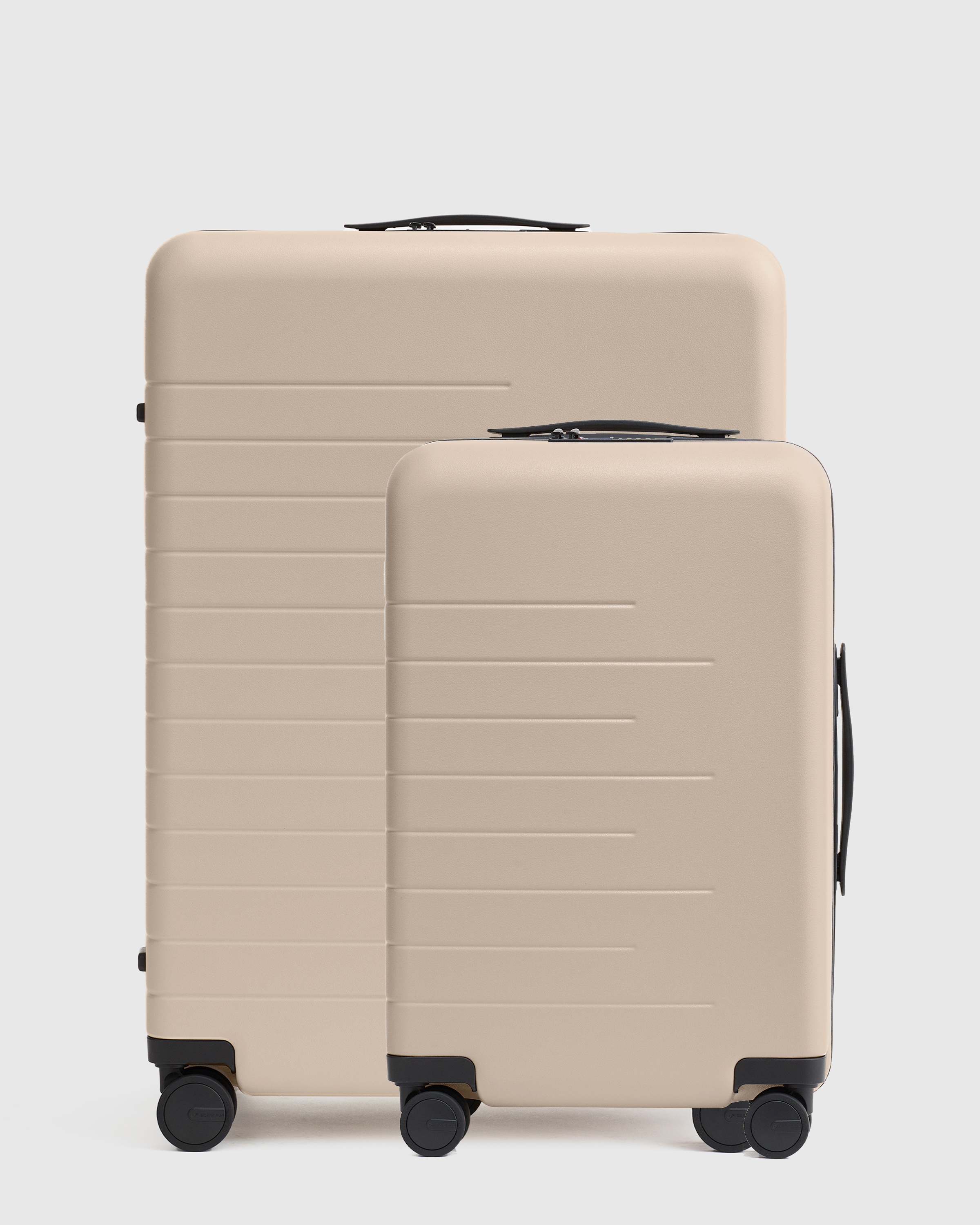 Quince Expandable Carry-on & Large Check-in Suitcase Bundle In Brown