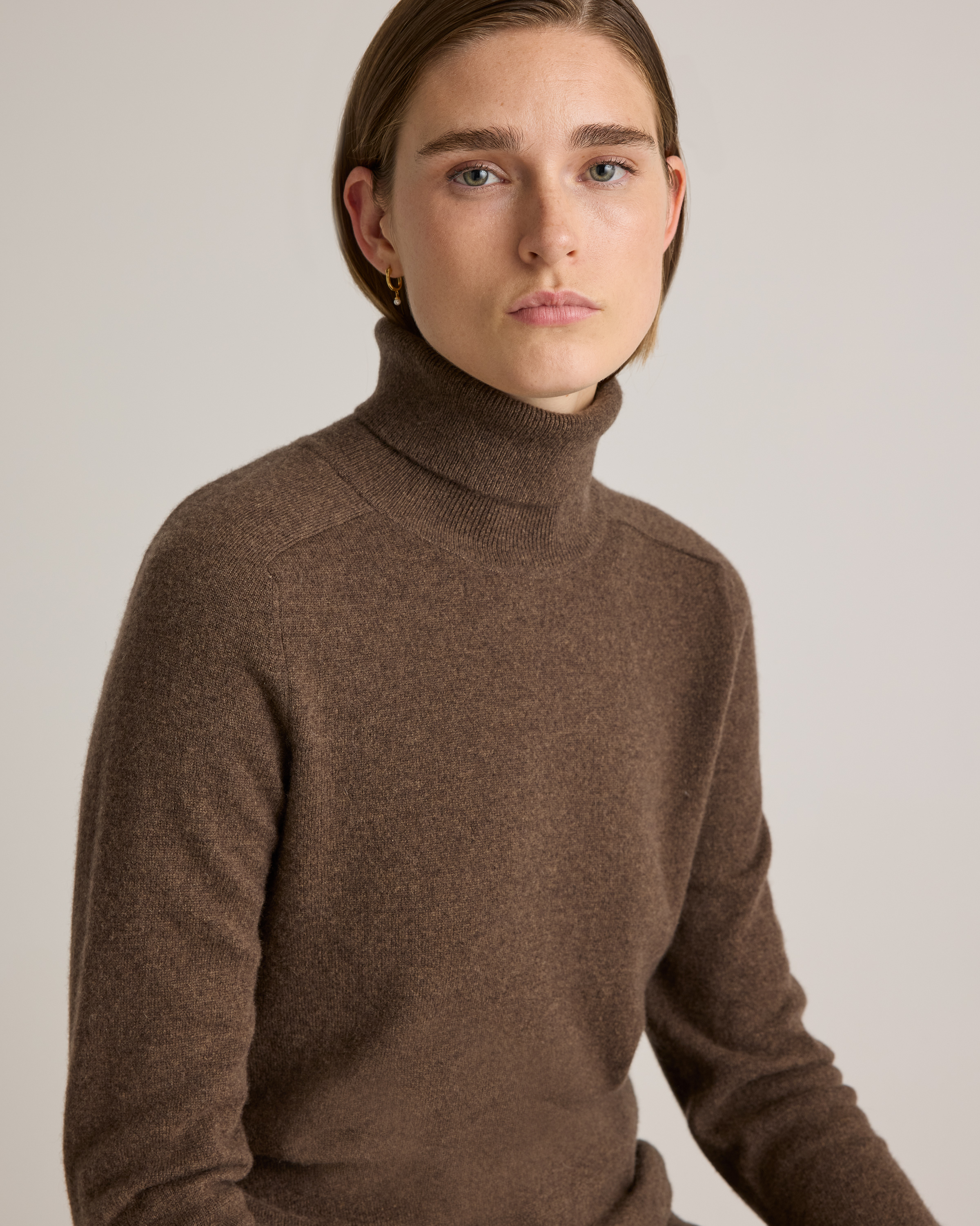 トップス q0309015ea Wool Cashmere Turtle knit Mongolian Cashmere Turtleneck Sweater