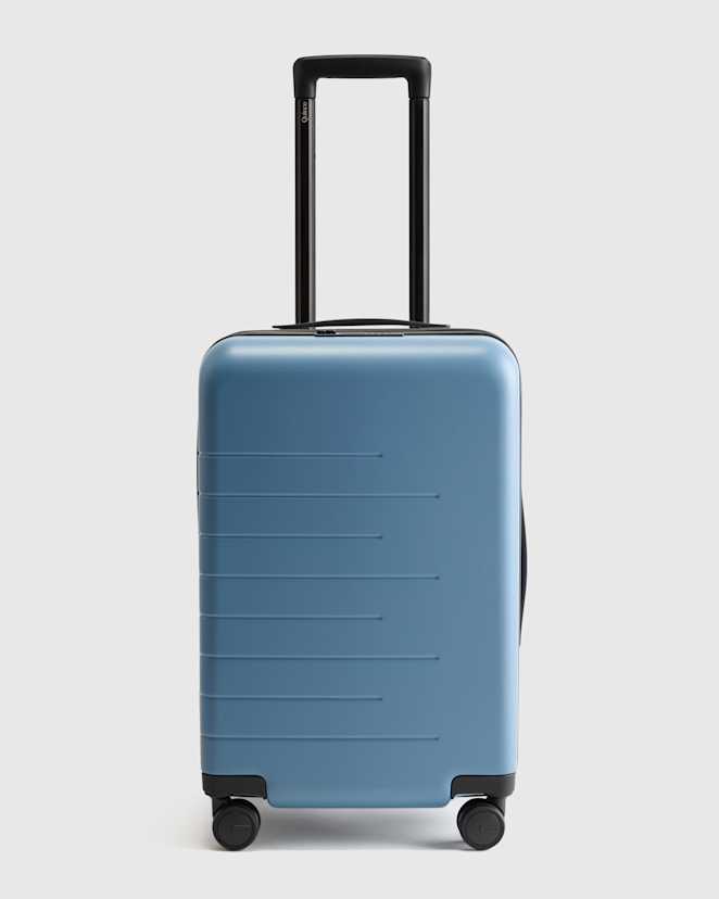 Blue Expandable Small Carry-On Suitcase