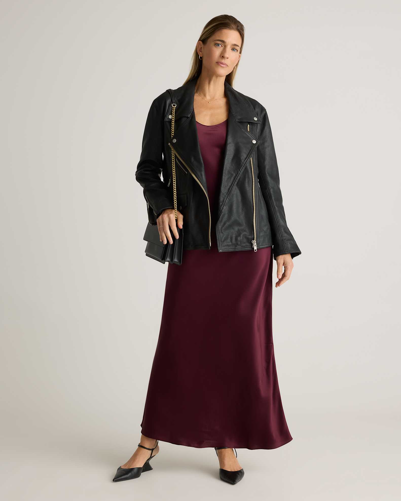 Quince Women's Maxi Slip Dress, Wine Tasting Color, Size Small, 100% Washable Mulberry Silk, Lightweight & Breathable Quince Women's Maxi Slip Dress, Wine Tasting Color, Size Small, 100% Washable Mulberry Silk, Lightweight & Breathable