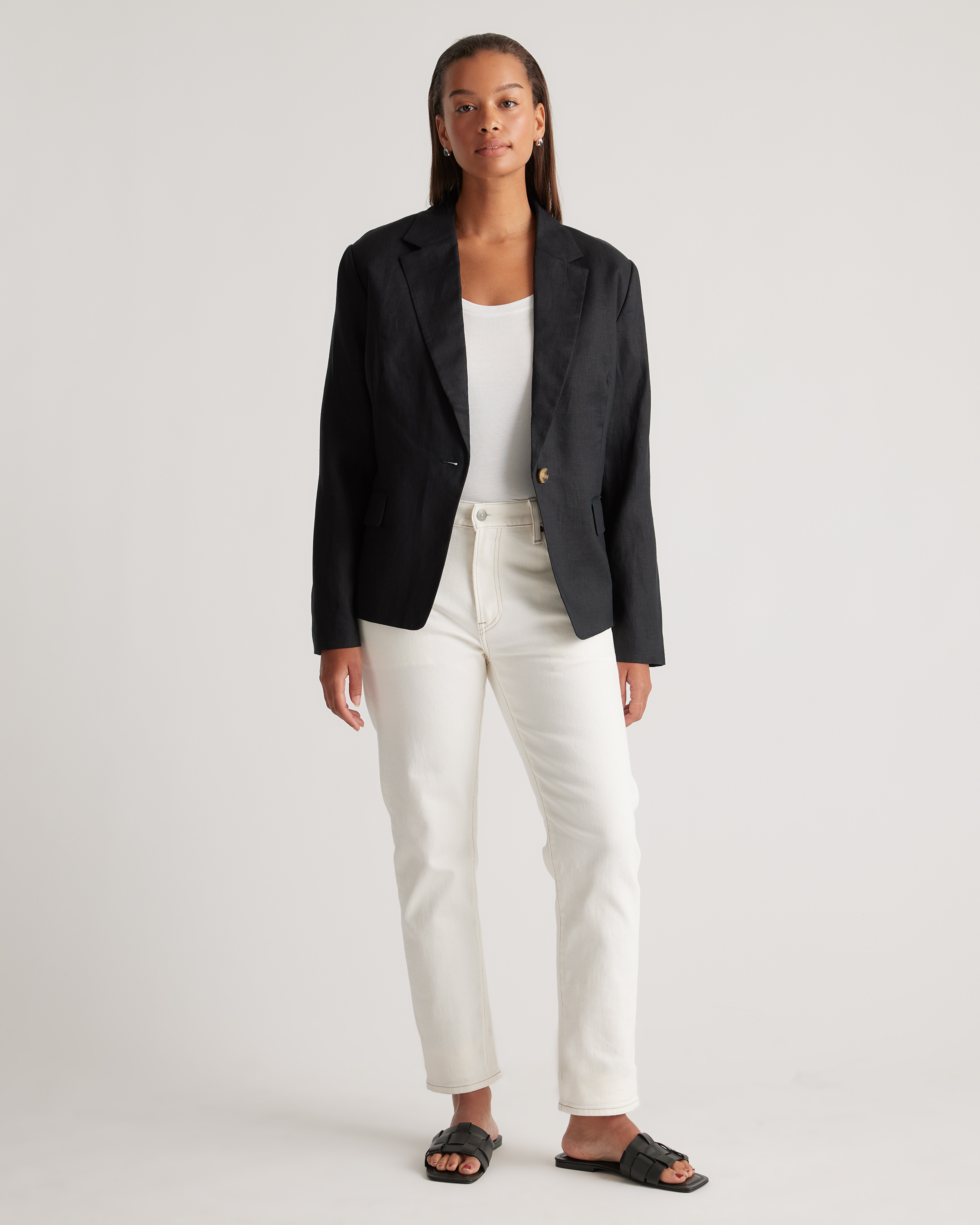 Women's 100% European Linen Blazer