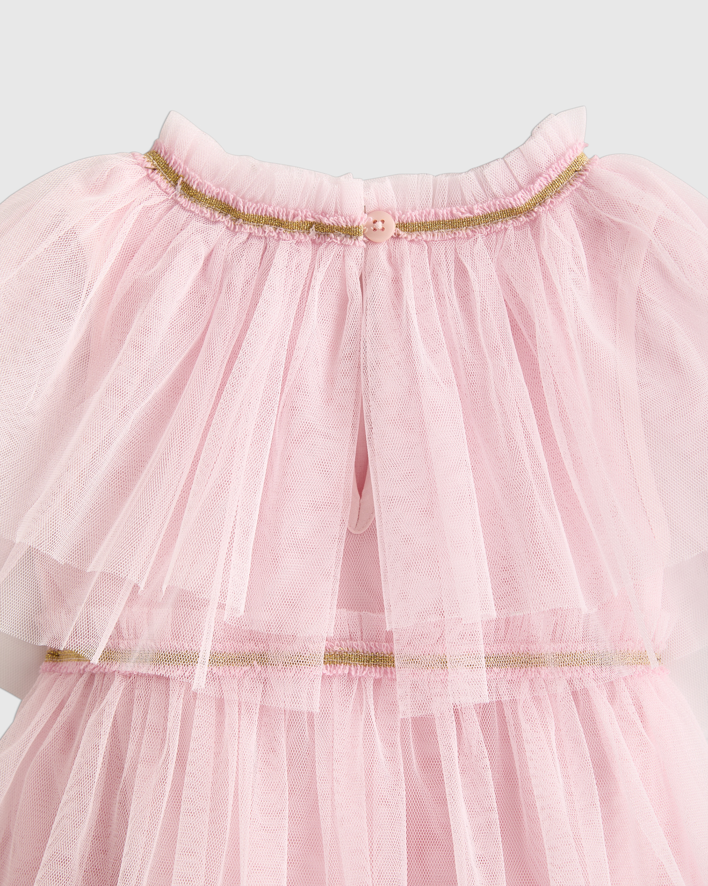 Recycled Tulle Tiered Dress