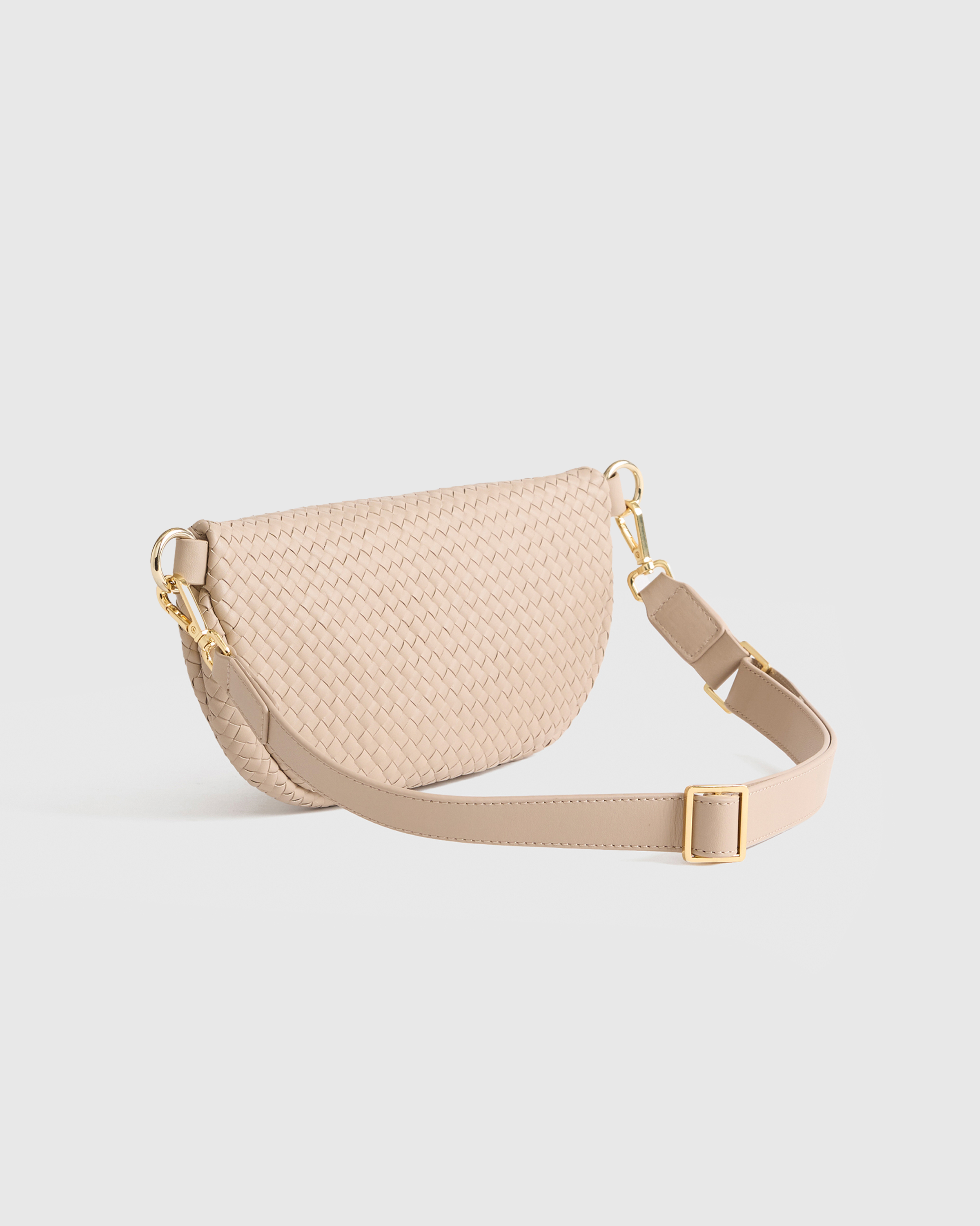 Italian Leather Handwoven Sling Bag - Thumbnail 5