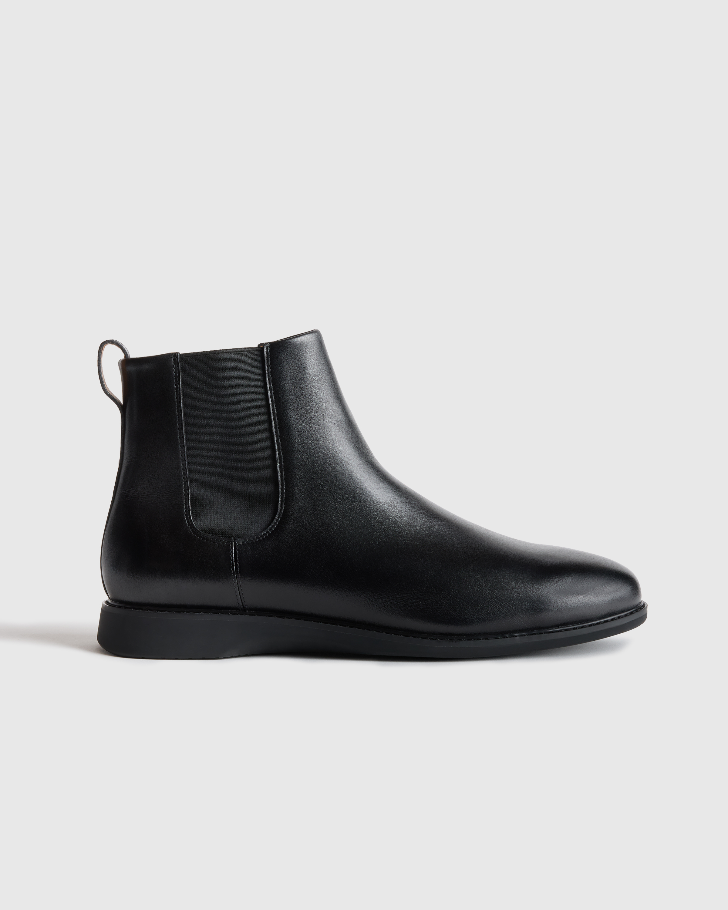 Black Hybrid Crafted Leather Chelsea Boot