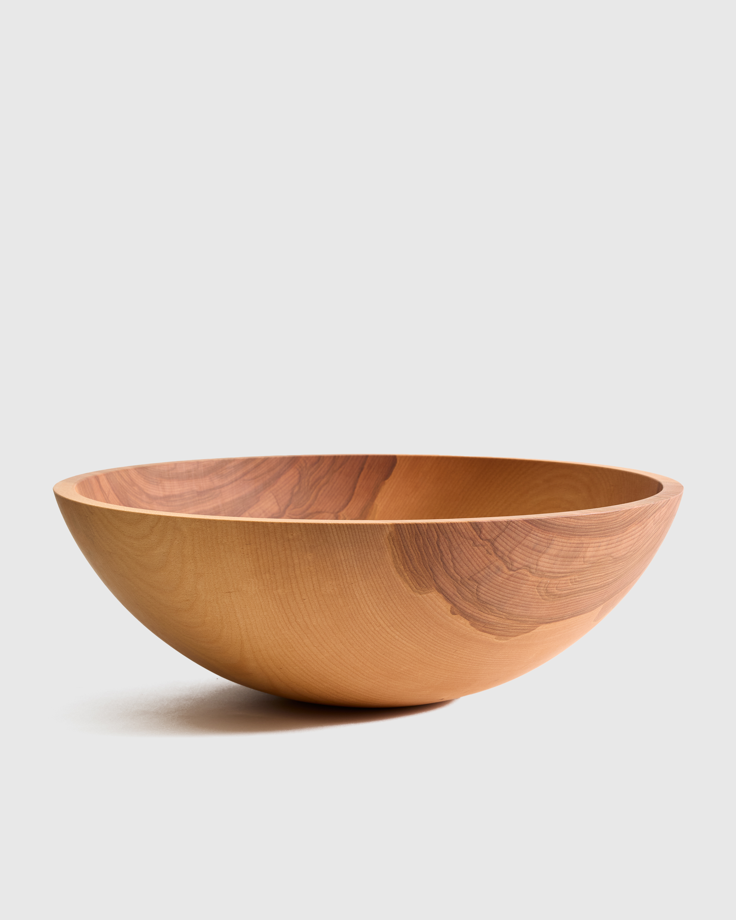 Beech Wood Handcrafted XL Wooden Serving Bowl, 17"