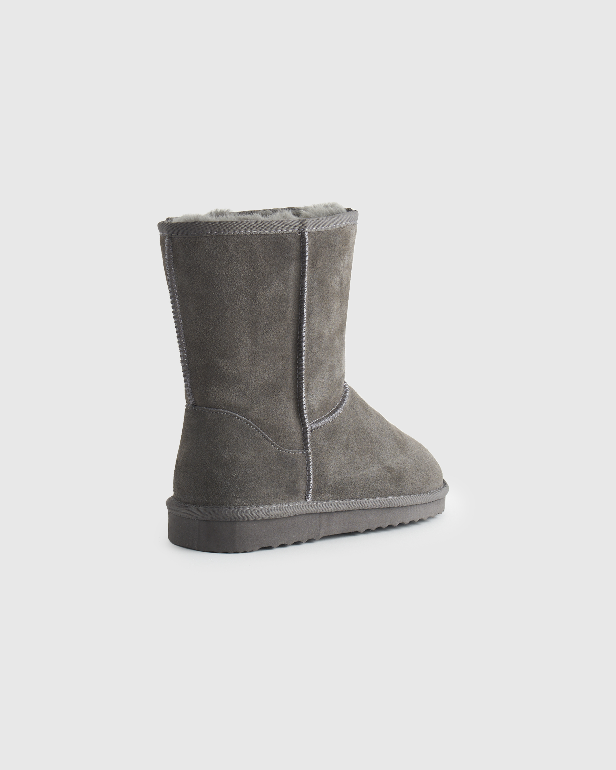 Australian Shearling Mid-Calf Boot in Grey