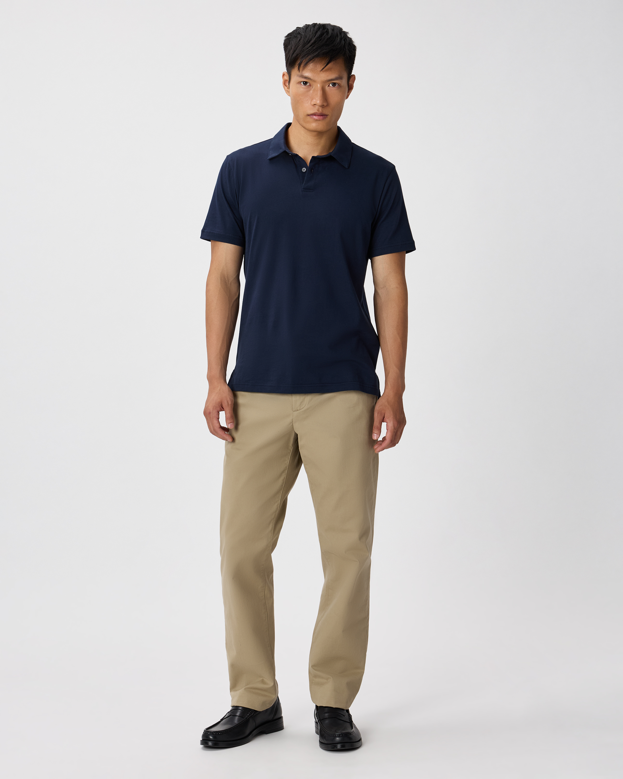 トップス SHISHIKUI POLO / NAVY Clique Spin Pique Polo - Knights Gear USA