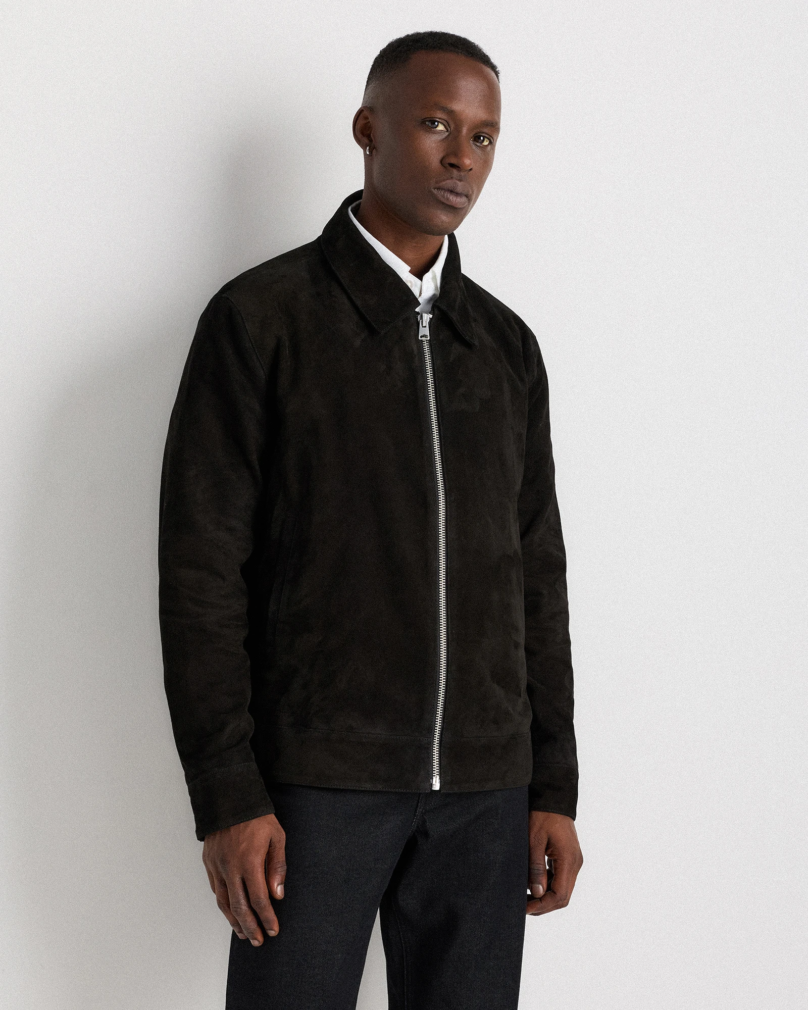 100% Suede Harrington Jacket