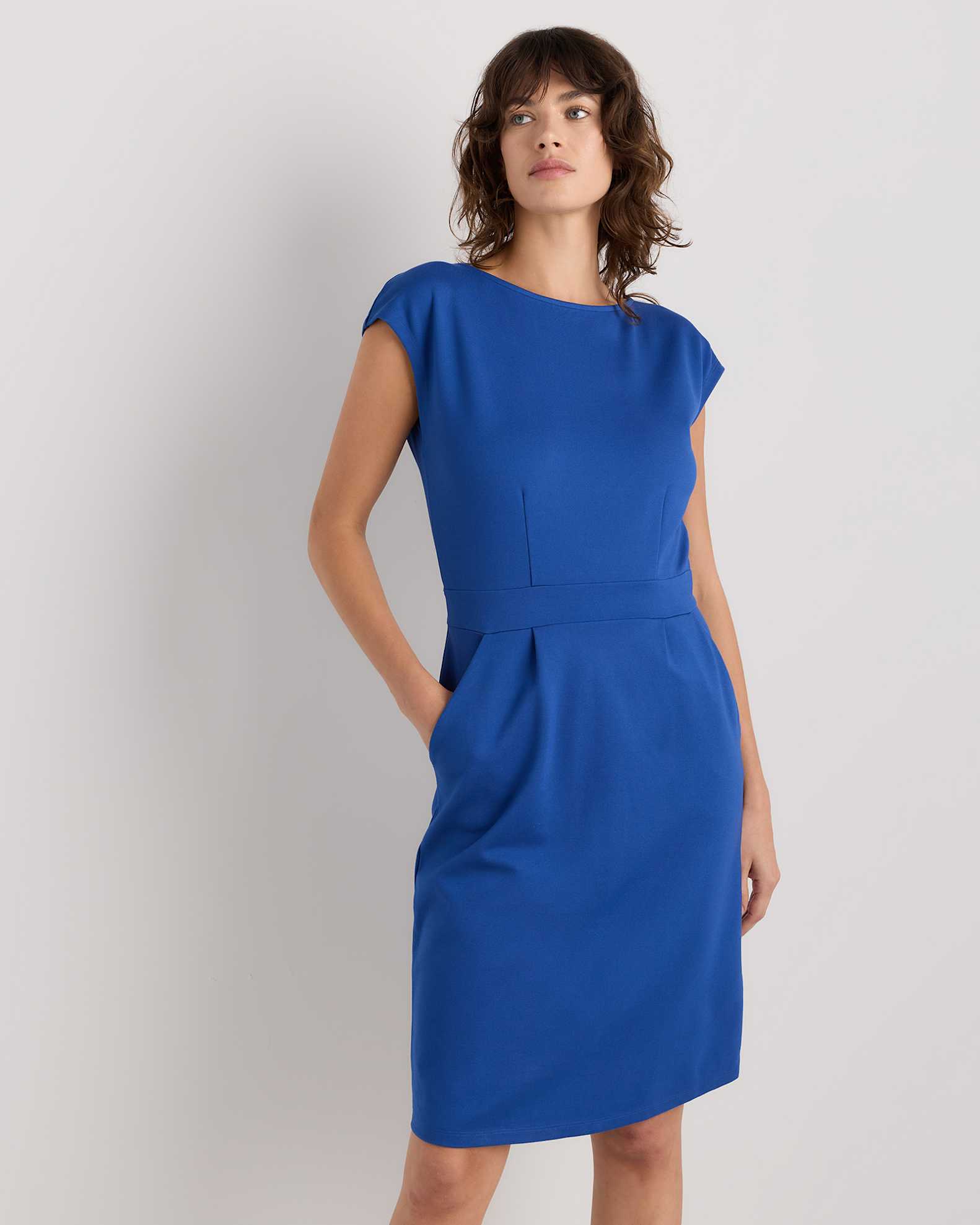 Ultra-Stretch Ponte Cap Sleeve Dress Ultra-Stretch Ponte Cap Sleeve Dress