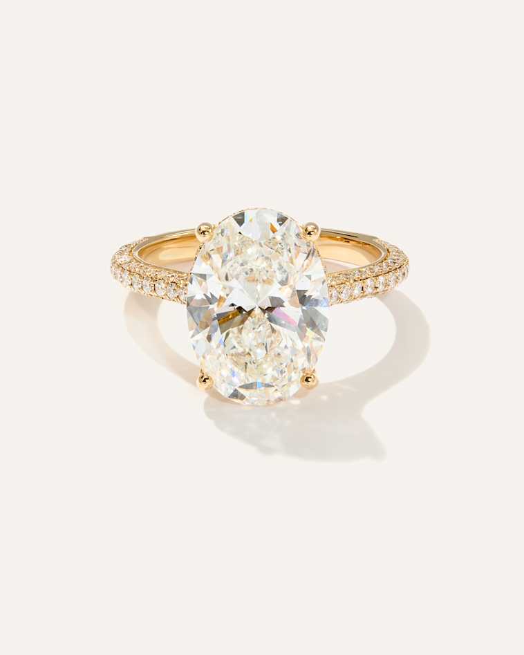 Lab Grown Diamond Round Petite Classic Engagement Ring