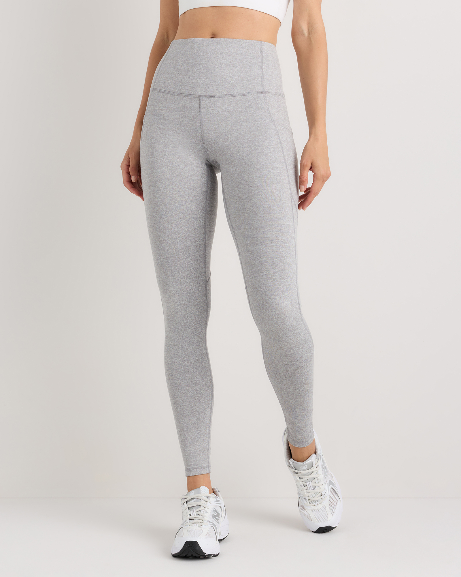 Heather Silver Filigree Ultra-Soft High-Rise Pocket Legging