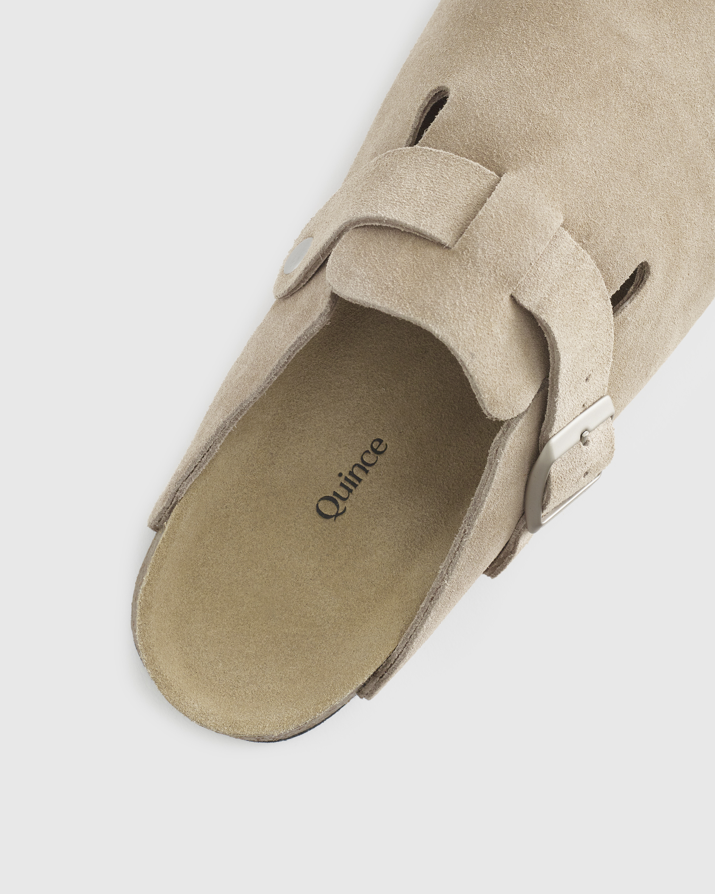 Water Repellent Suede Clog Mule