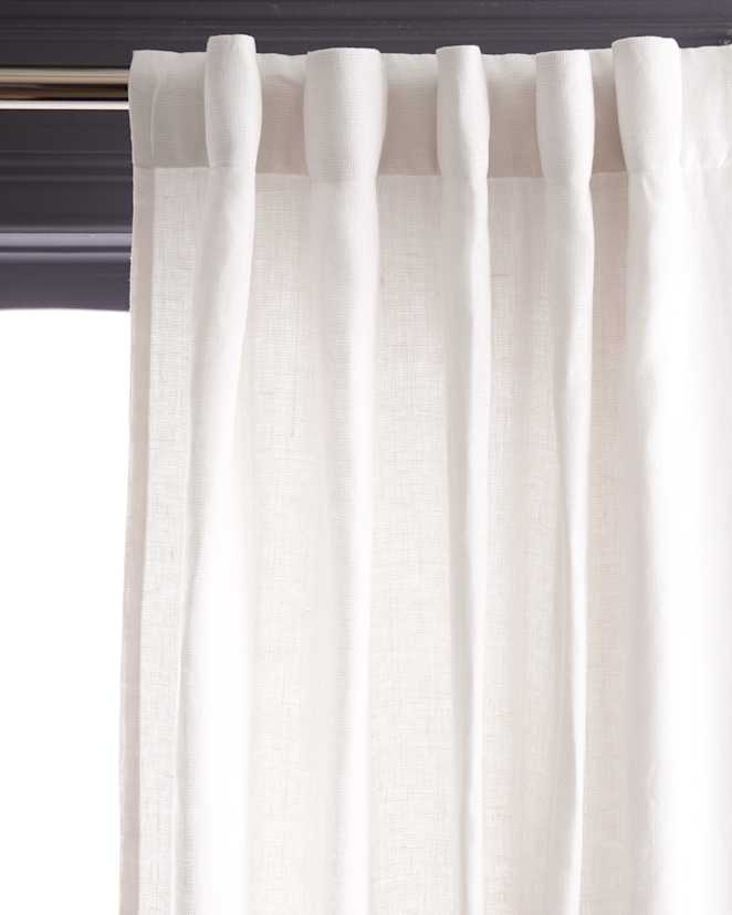 Curtains TexturedLinen White 1287