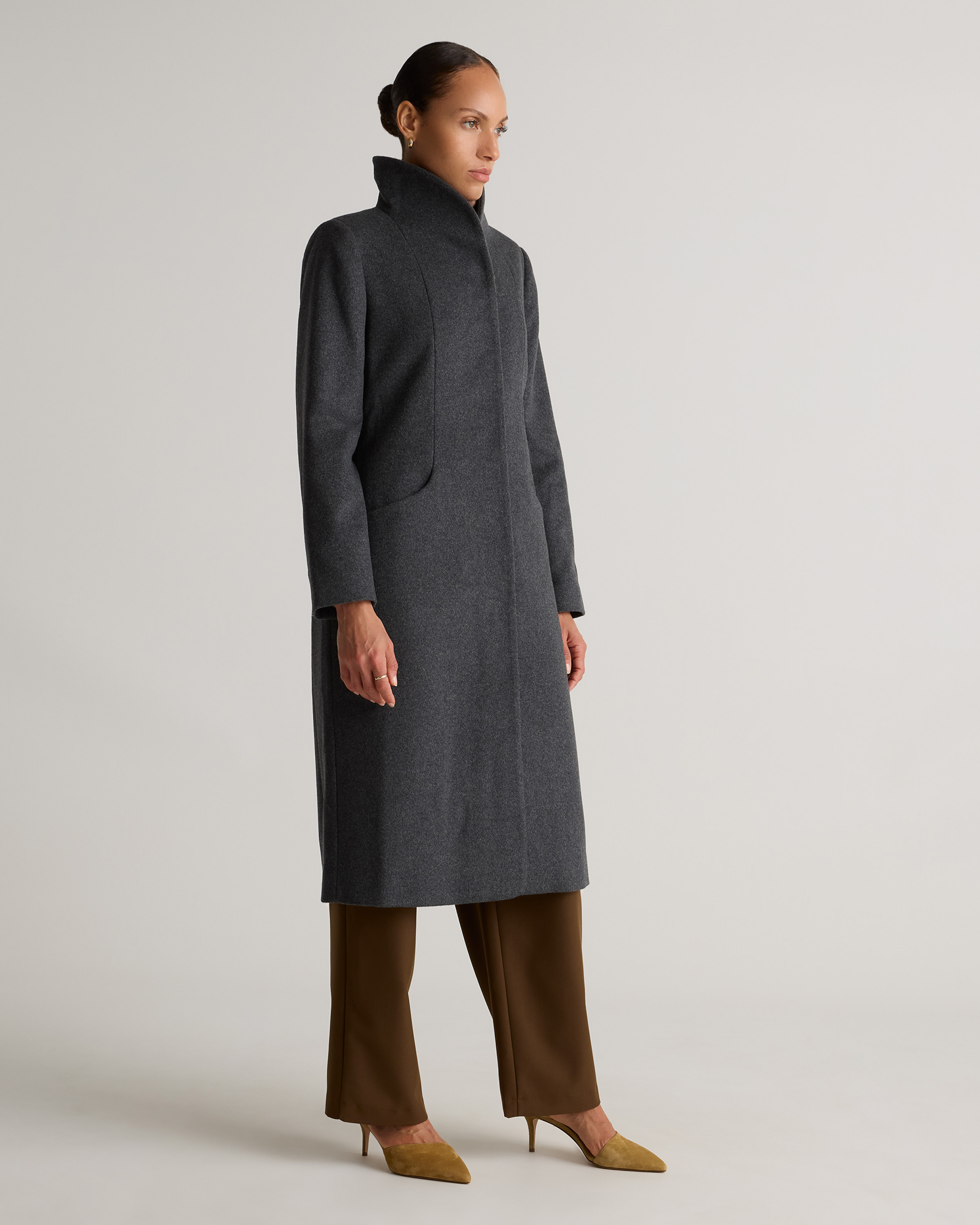 Italian Wool Long Cocoon Coat