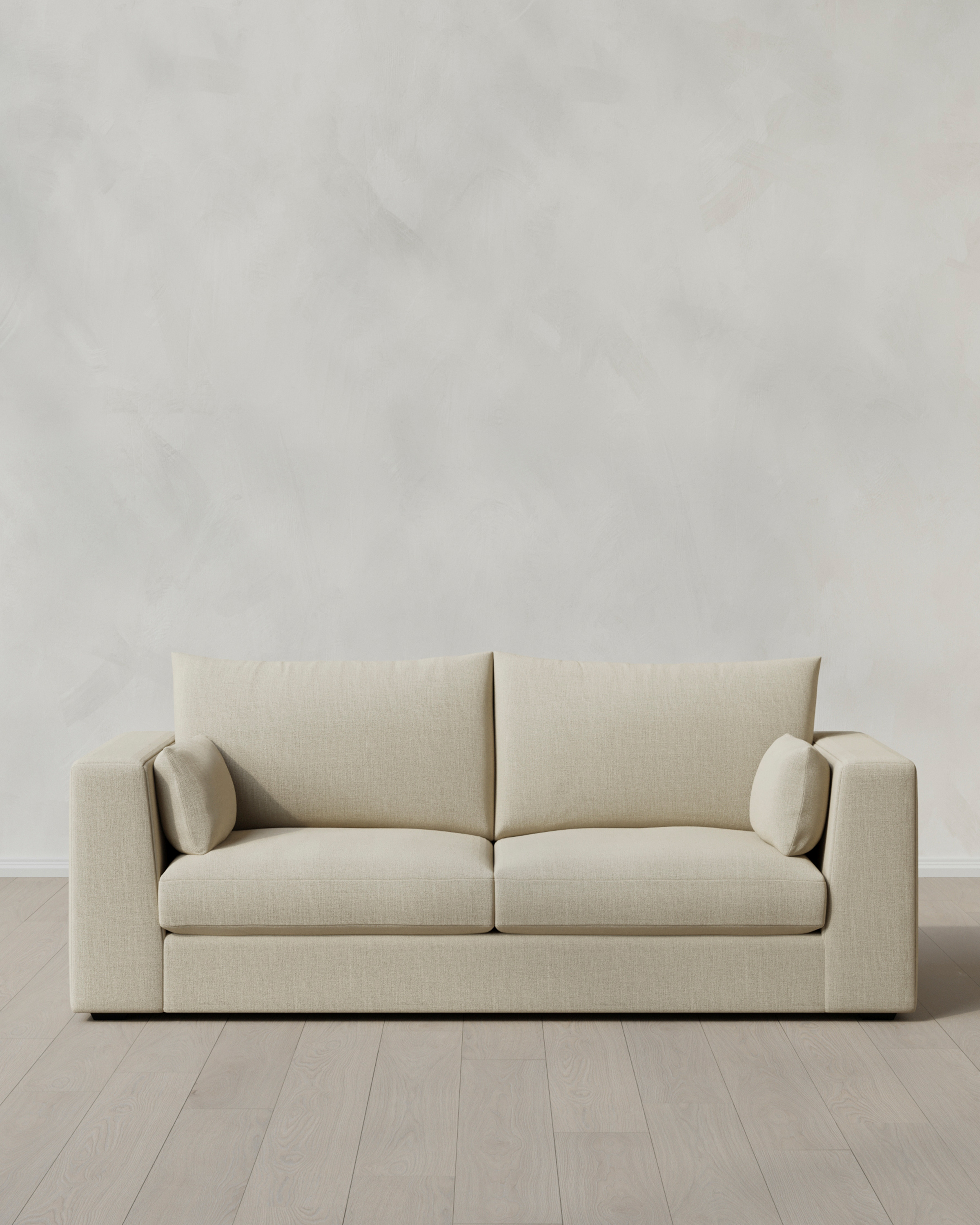 Sand Oasis Sofa in Performance Linen
