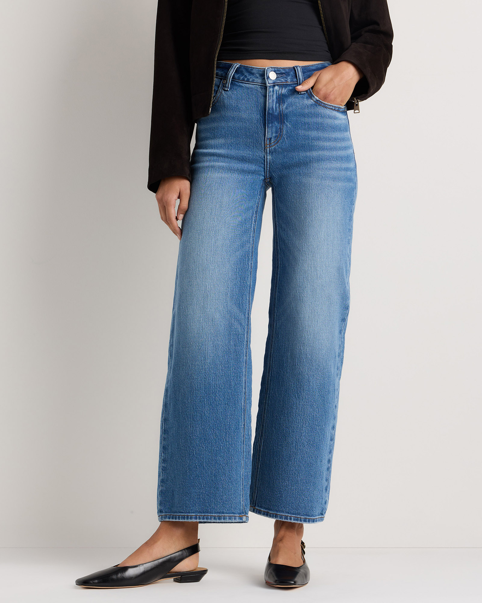 Atlantic Blue Luna Stretch Relaxed Straight Jeans