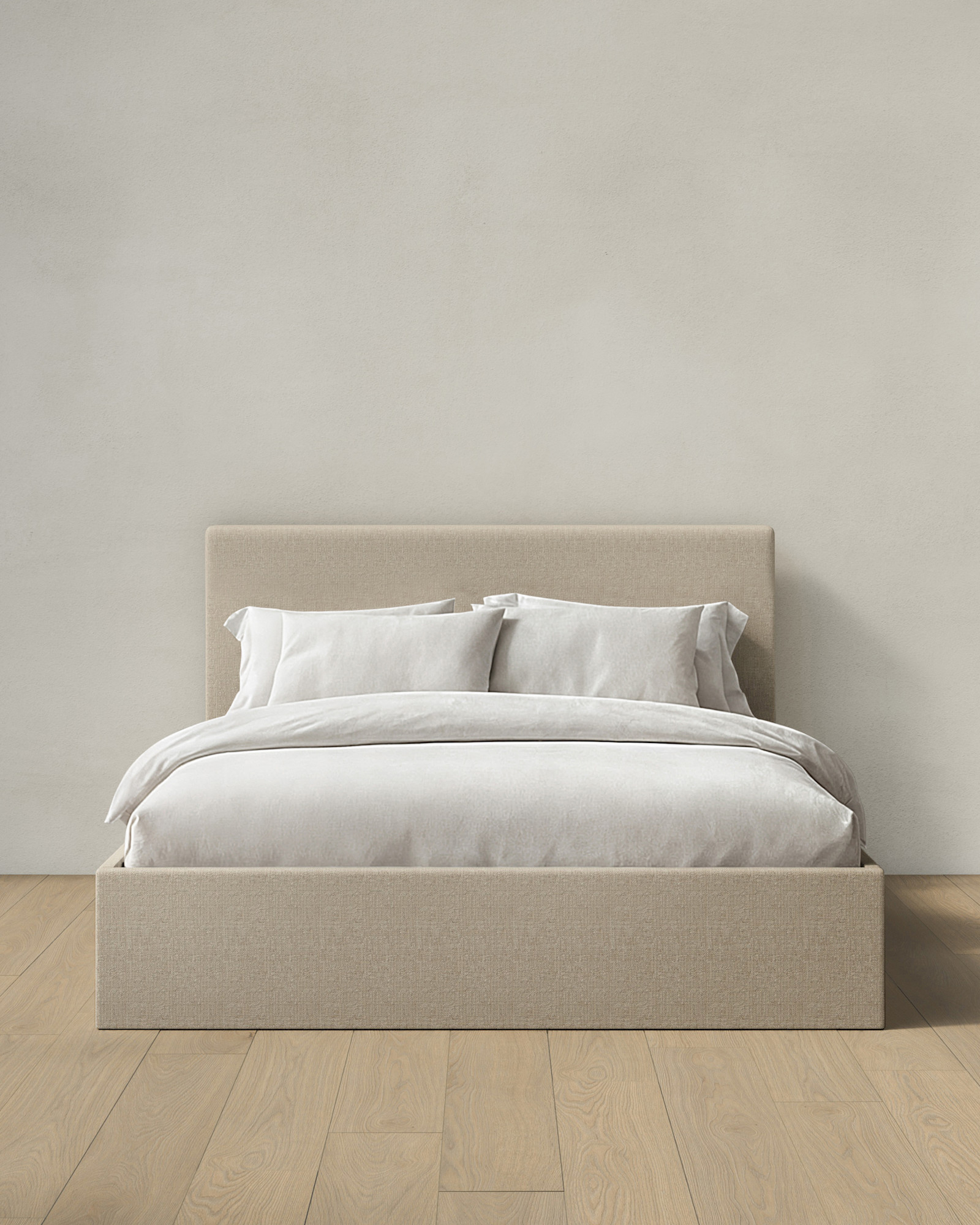 SquareLowQueen Slubby Linen Flax