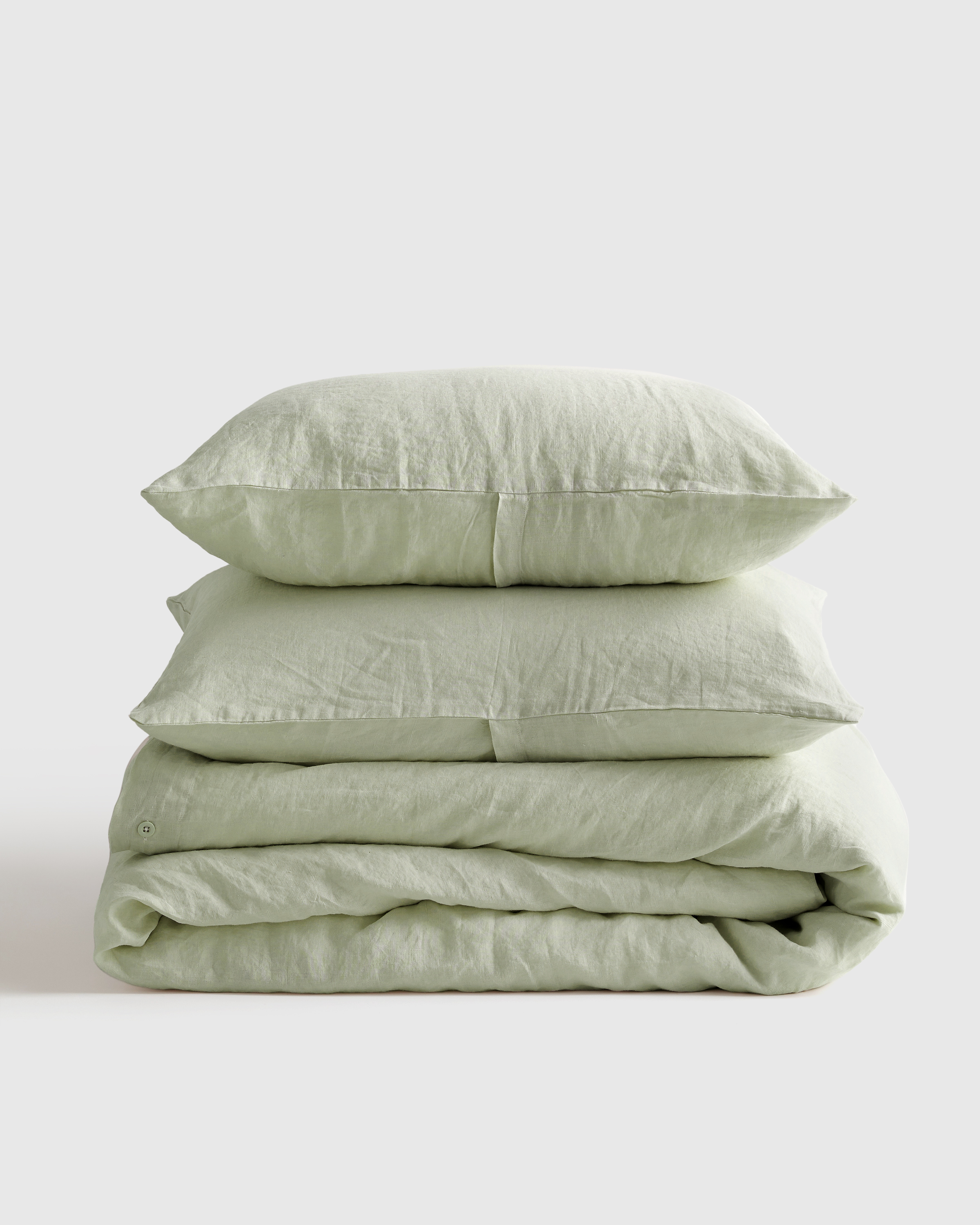 Queen European Linen Duvet Cover Set