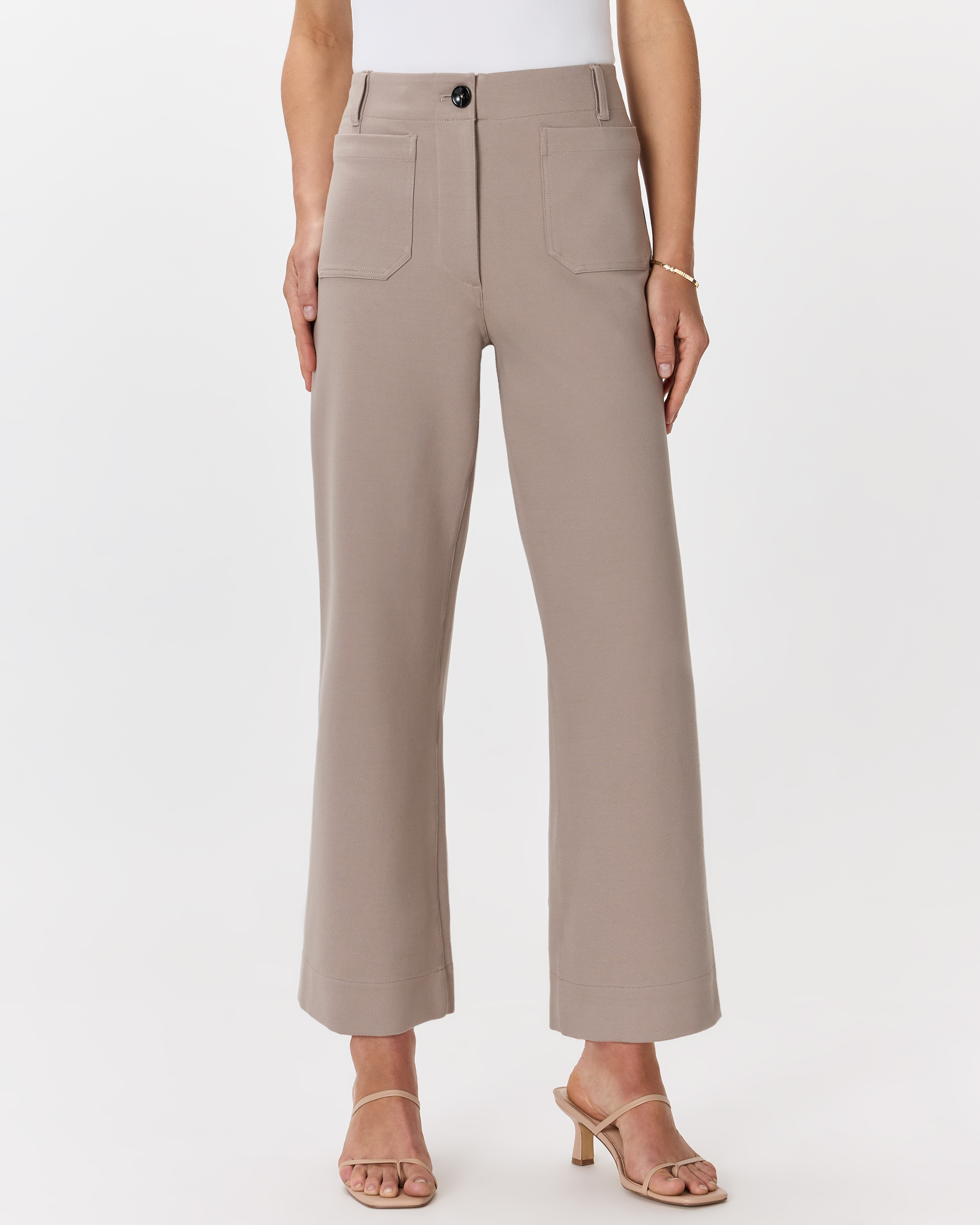 【AVALONE】TECHNICAL CROPPED WIDE TROUSERS AVALONE】TECHNICAL CROPPED WIDE TROUSERS